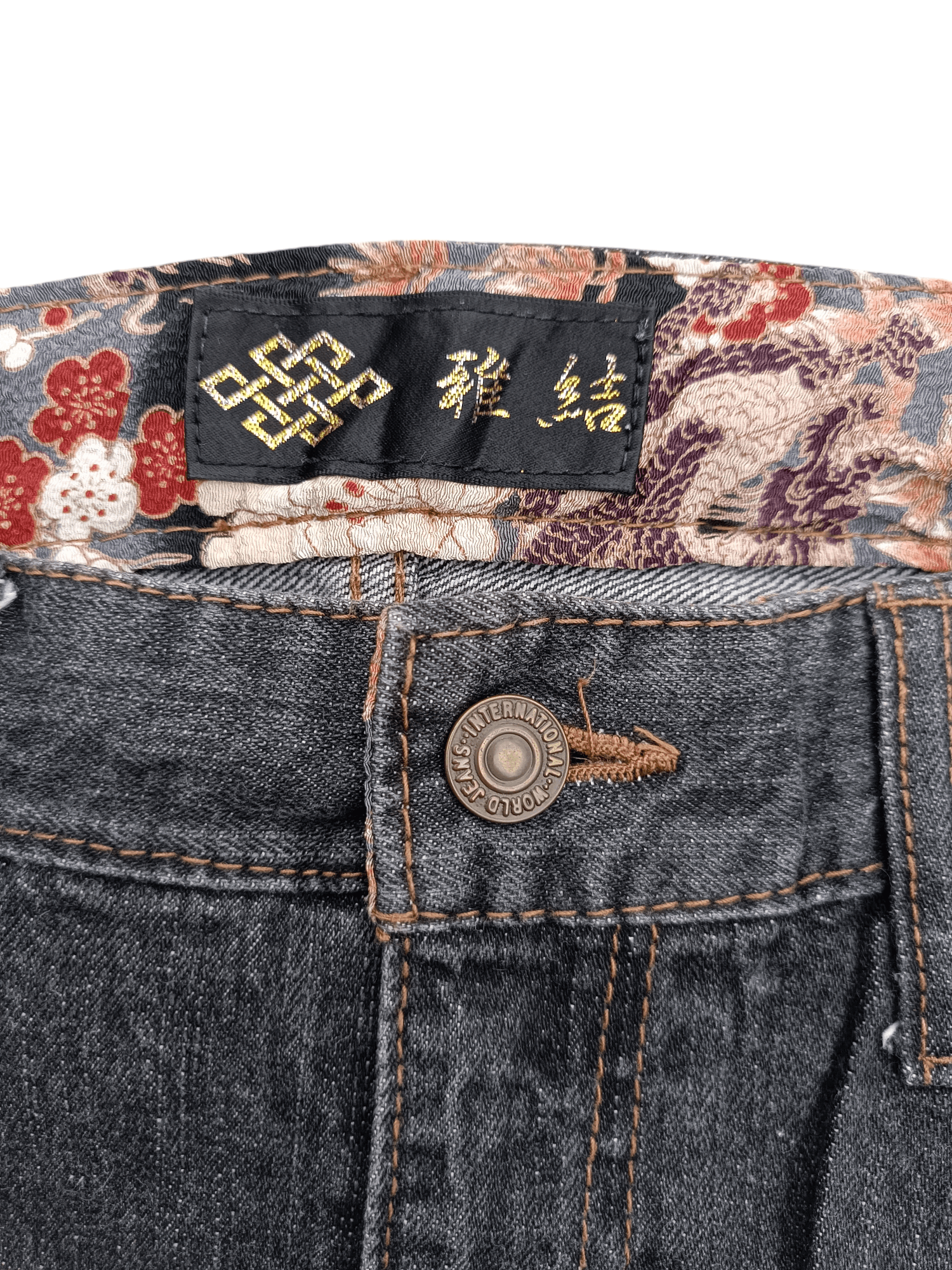 Japanese Brand × Kamakura × Tornado Mart RARE Japanese Brand Masai Dragon Embroidery Floral Denim Size US 32 / EU 48 - 3 Thumbnail