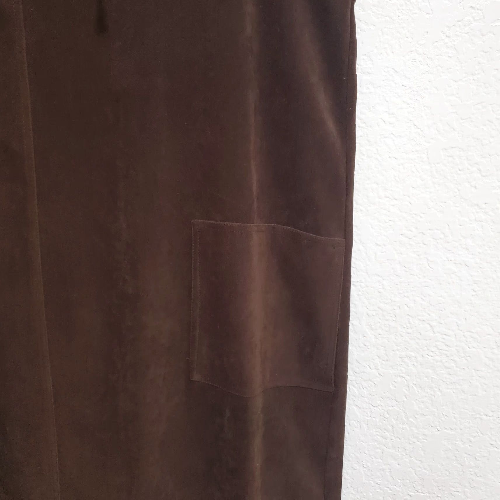 Vintage Westbound Dress Women L Brown Maxi Faux Suede Sleeveless Pockets Western Oversized Bohemian Western Fall Spring Summer Womens Size L / US 10 / IT 46 - 5 Thumbnail