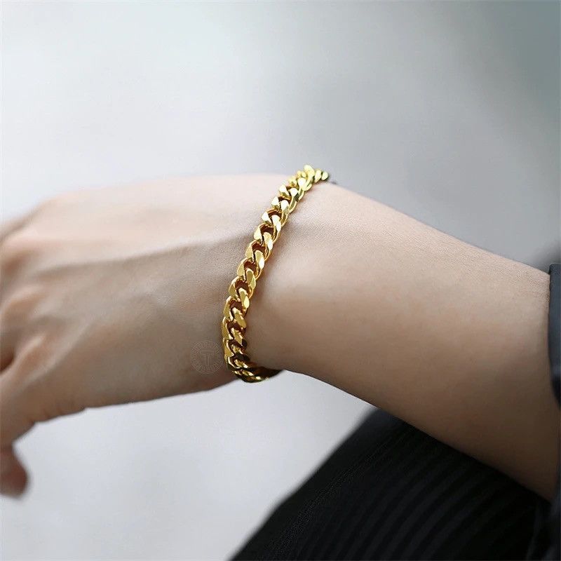 Jewelry 3-11mm Thick Waterproof Chain Bracelet Size ONE SIZE - 3 Thumbnail