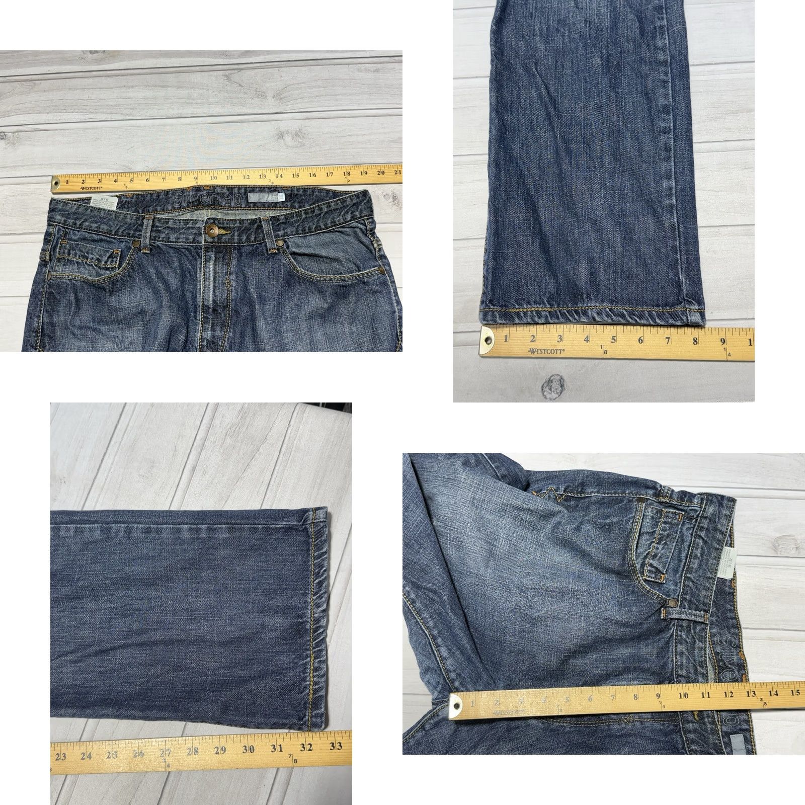 Levi's VINTAGE Levi’s Silvertab Jeans Slim Straight 38x32 Blue 90s Mens Denim 5-Pocket VTG Y2K Size US 38 / EU 54 - 8 Thumbnail