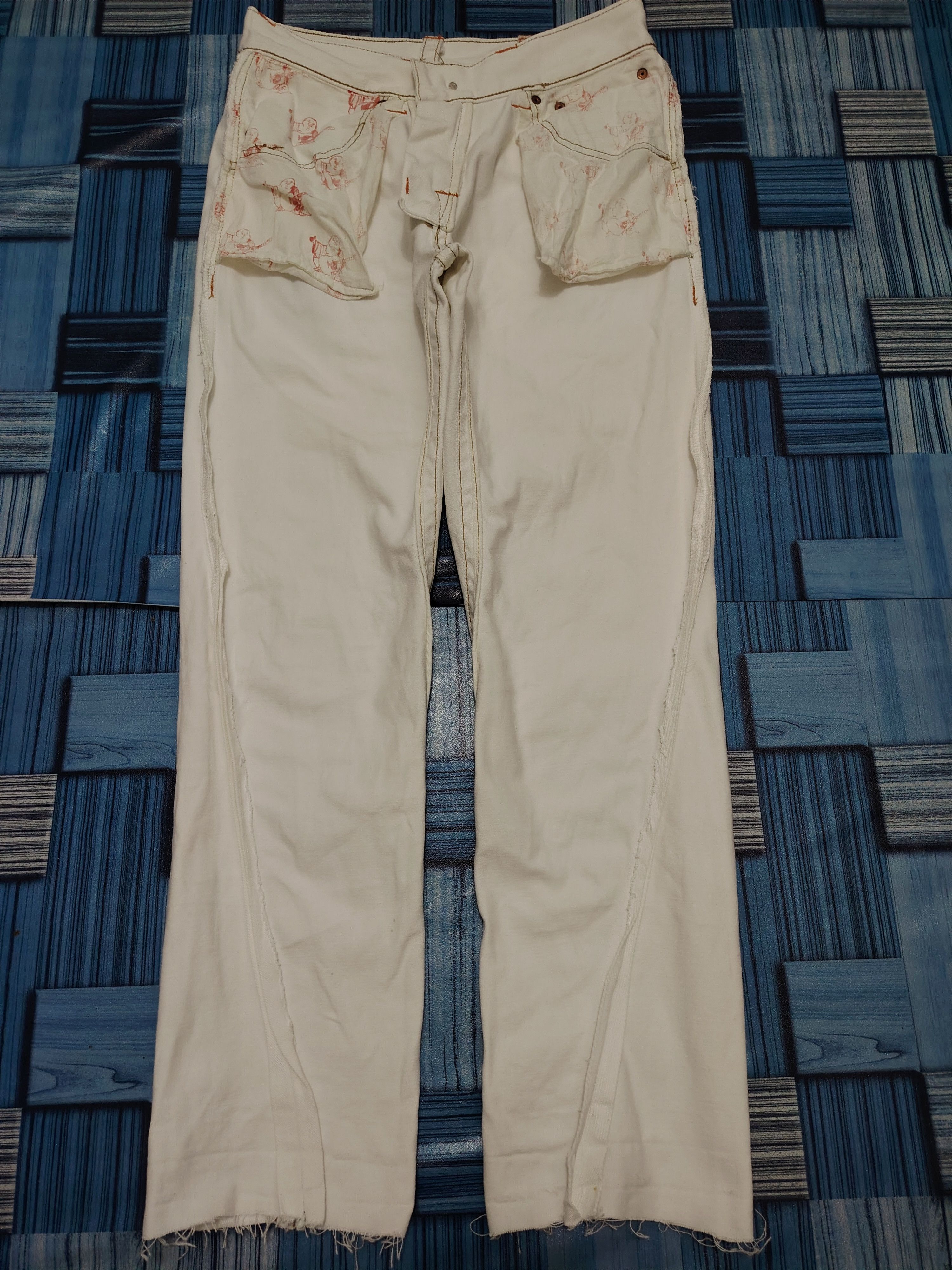 True Religion × Vintage 💥Insane💥 Damage True Religion Jeans Size US 29 - 23 Thumbnail