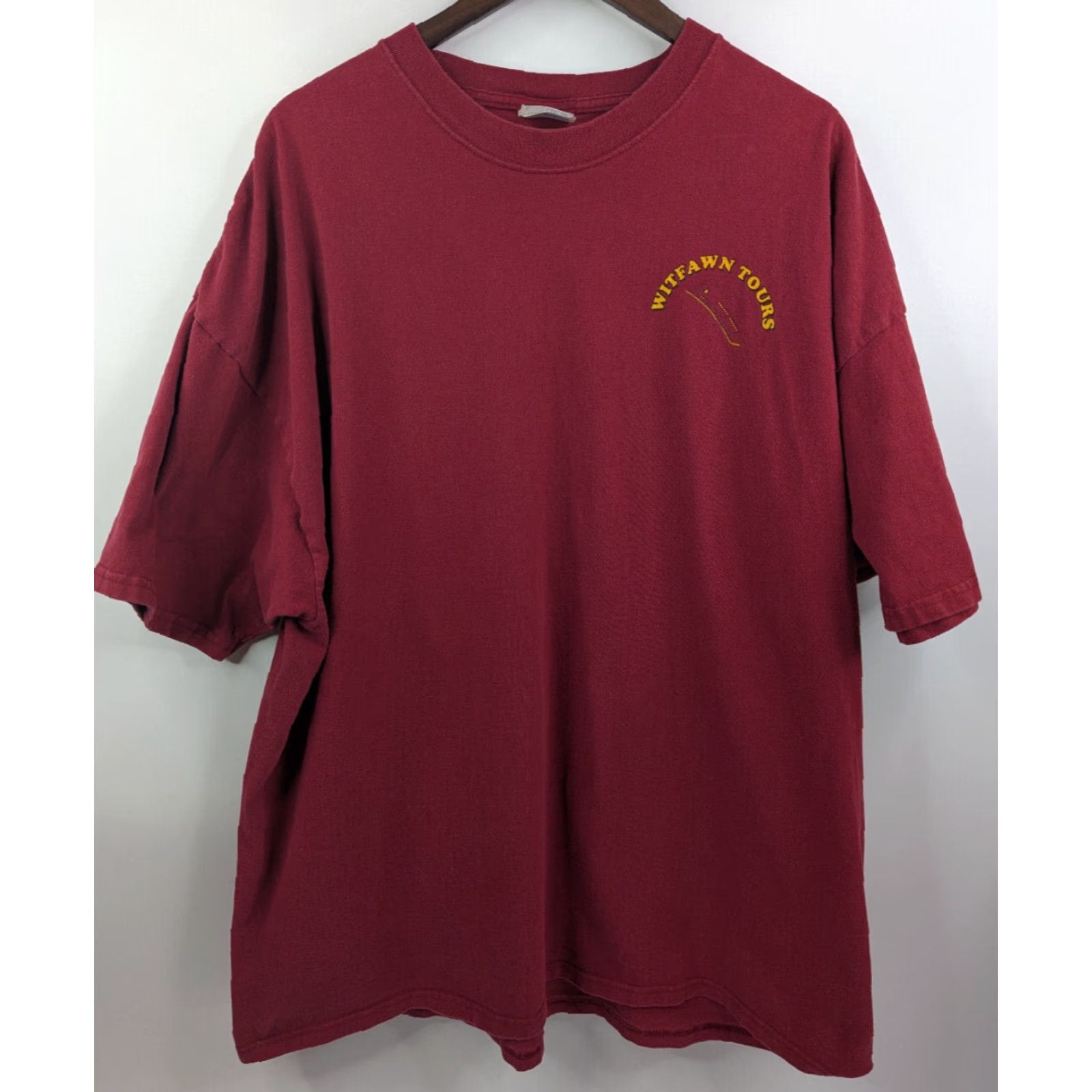 Vintage VINTAGE Witfawn Tours Trojans Training USC vs. OSU Red Shirt 3XL Hanes Beefy T-Shirt Mens Short Sleeve Cotton Red Logo Size US XXL / EU 58 / 5 - 3 Thumbnail