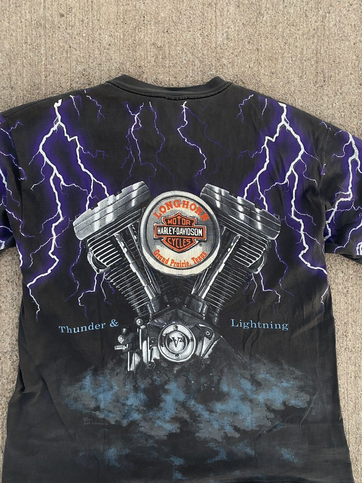 Harley Davidson Harley Davison “Thunder & Lighting” T-Shirt Size US XL / EU 56 / 4 - 7 Thumbnail