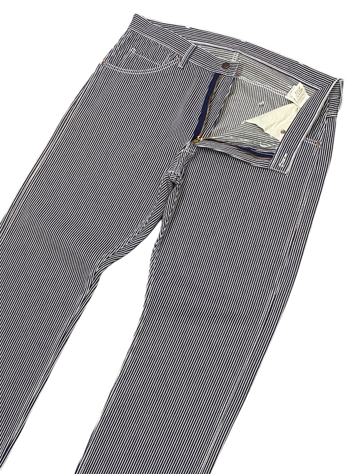 Bape A Bathing Ape Pirate Hickory Stripes Denim Pants Size US 36 / EU 52 - 6 Thumbnail