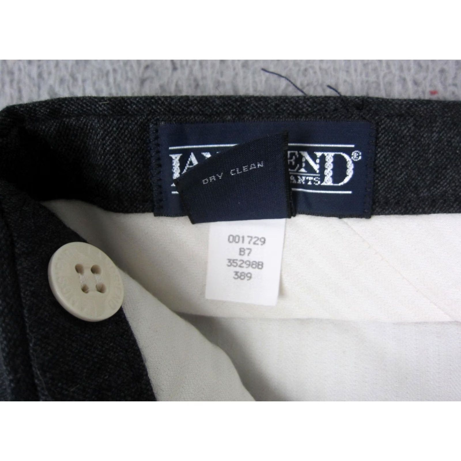 Lands' End VINTAGE Lands End Dress Pants Mens 32x29 Gray 100% Wool Regular Made in USA Size US 32 / EU 48 - 5 Thumbnail