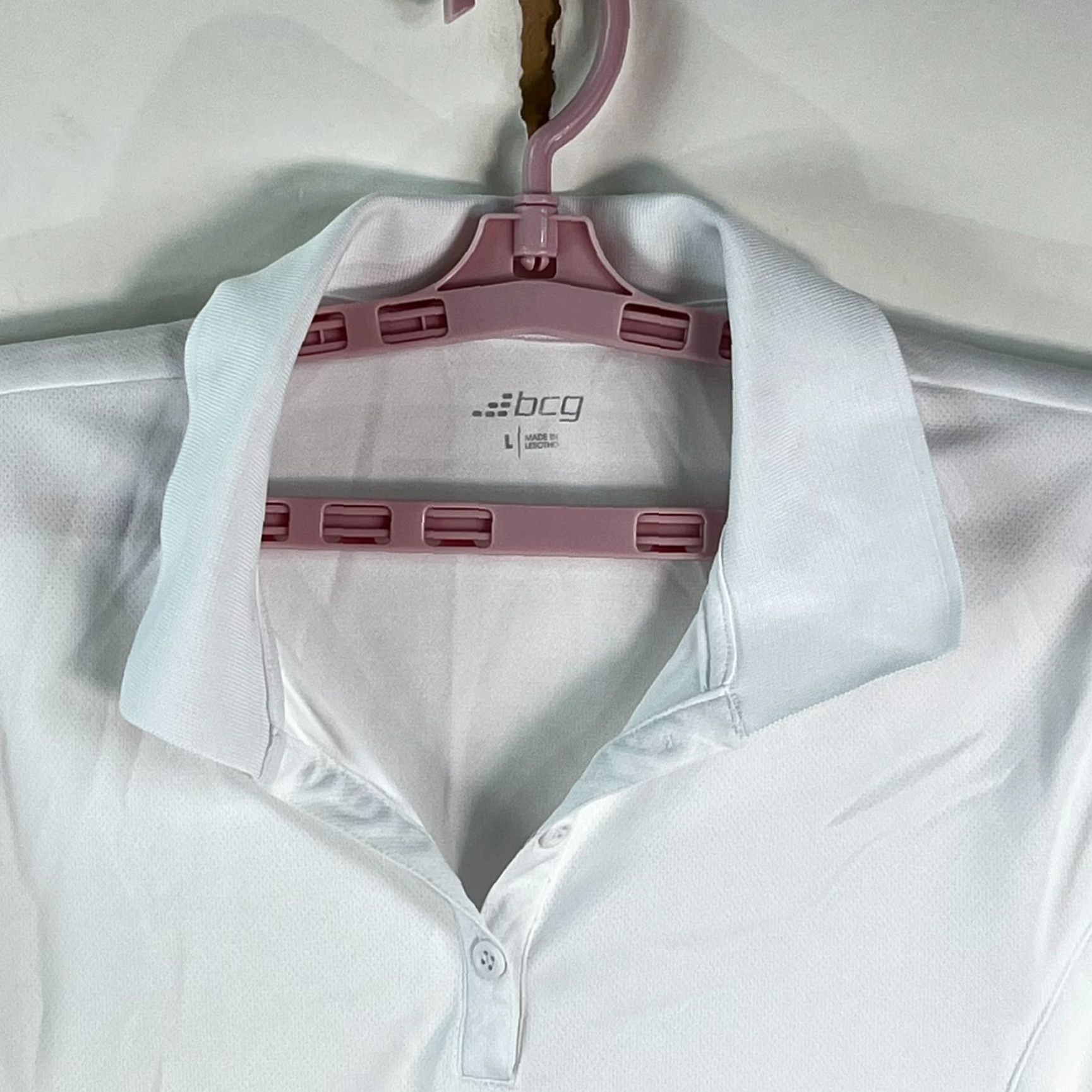 Vintage BCG Tru Wick Womens Short Sleeves Activewear Pullover White Polo L Size L / US 10 / IT 46 - 2 Thumbnail