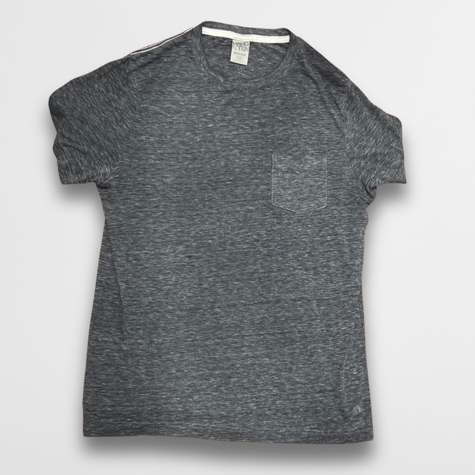 Hang Ten Hangten Men’s Cotton Shirt – Gray Short Sleeve Casual Tee | Size US M / EU 48-50 / 2 - 4 Thumbnail
