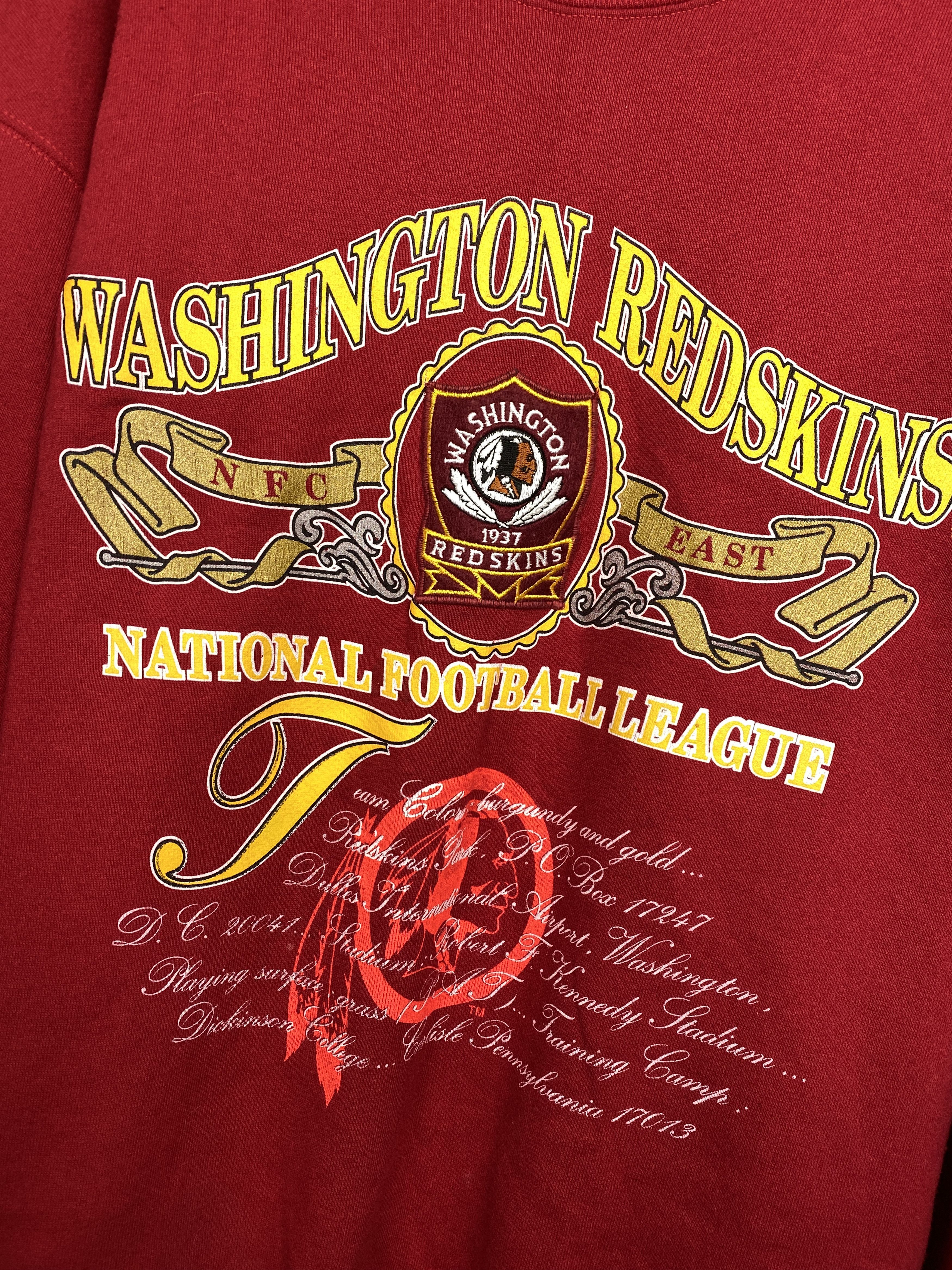 NFL Washington Redskins 90s Vintage Sweatshirt Made in USA Size US XL / EU 56 / 4 - 3 Thumbnail
