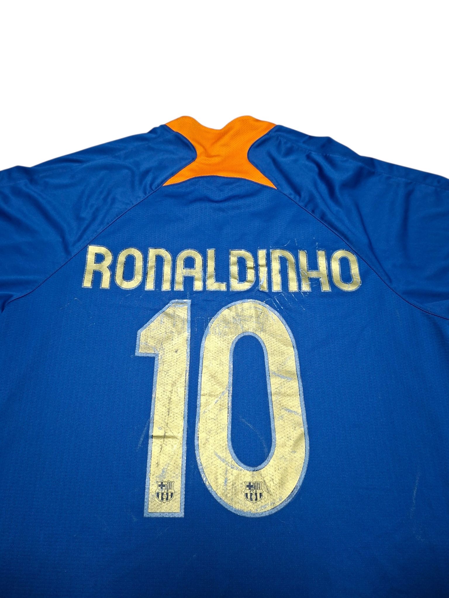 Nike RONALDINHO BARCELONA NIKE VINTAGE 2007 SOCCER JERSEY TEE Size US XL / EU 56 / 4 - 4 Thumbnail