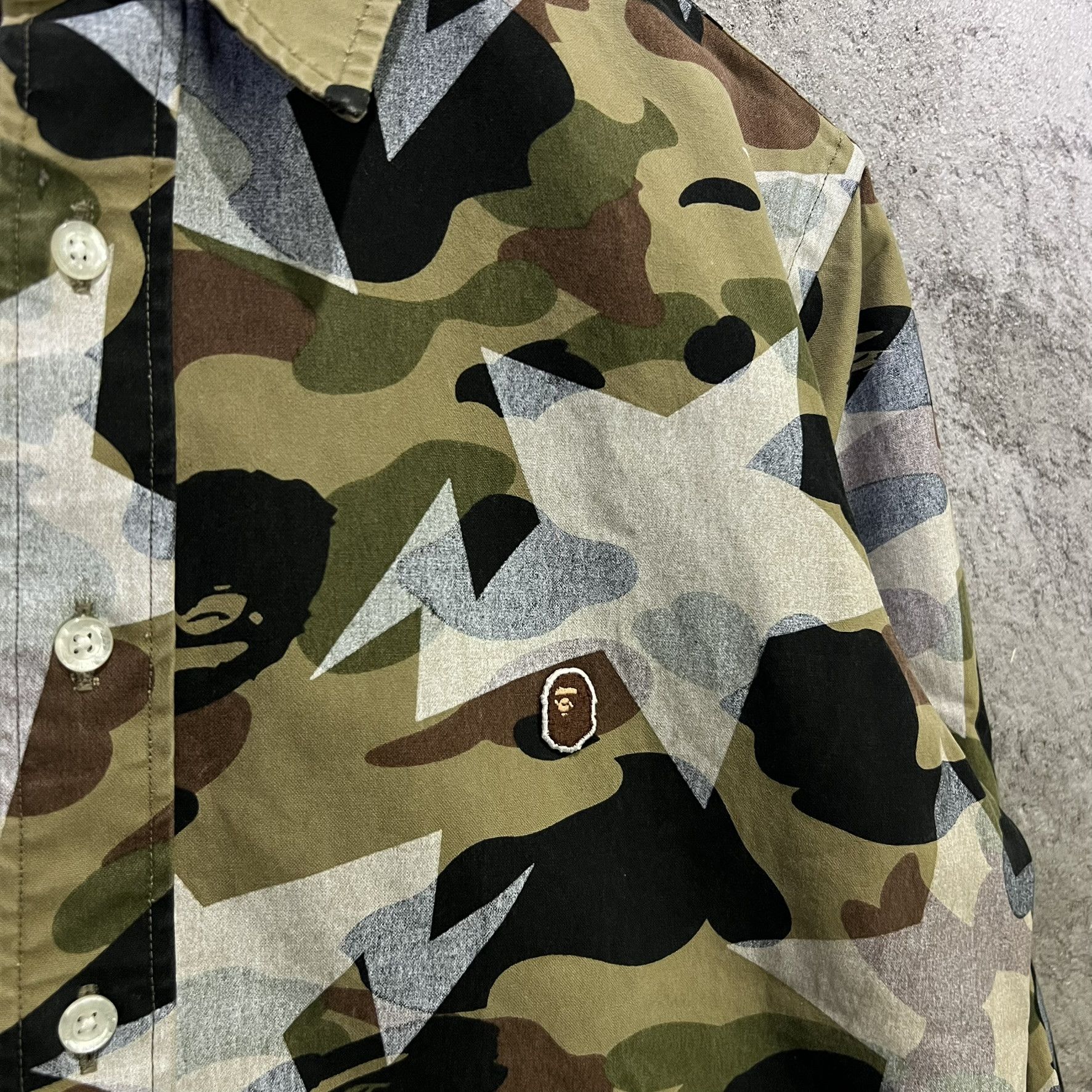 Bape A Bathing APE Long Sleeve Sta Camo Pattern Size US M / EU 48-50 / 2 - 5 Thumbnail