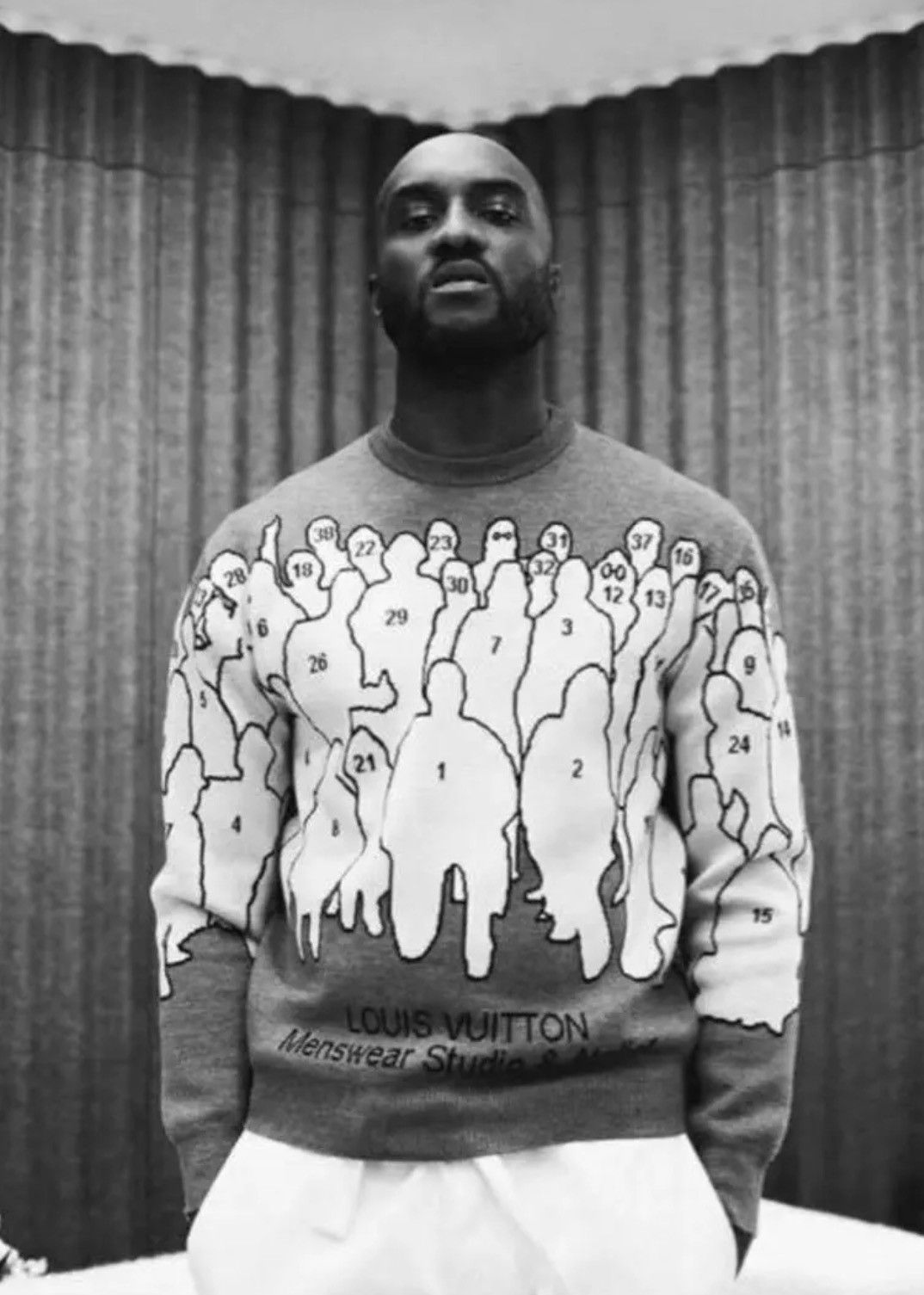 Louis Vuitton LOUIS VUITTON 2020SS Virgil Abloh Jacquard Knit Sweater L Size US L / EU 52-54 / 3 - 2 Thumbnail