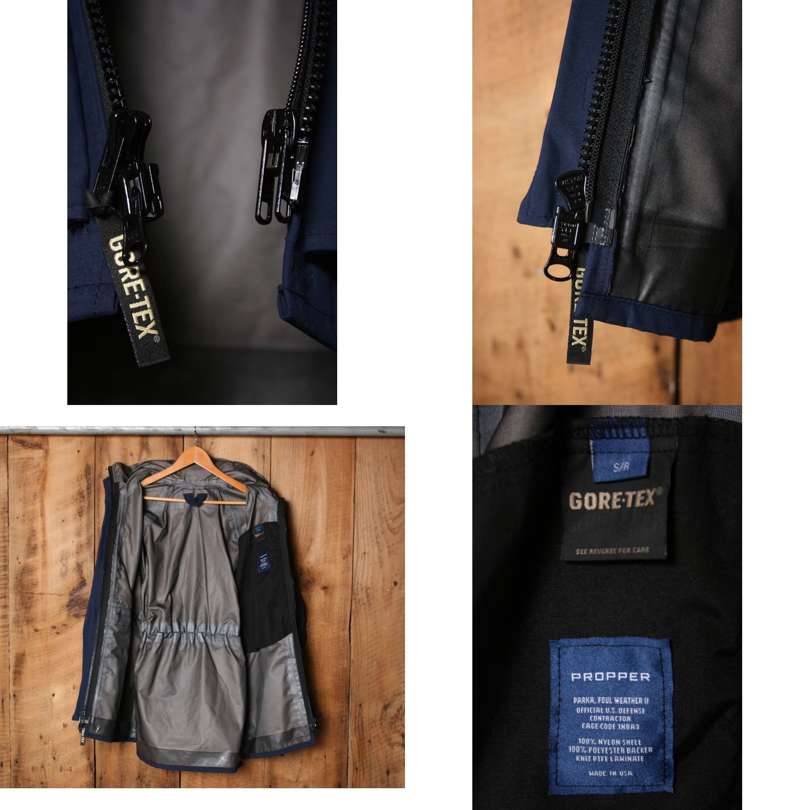 Propper PROPPER Foul Weather II Blue Gore-Tex Hooded Parka Rain Coat Sz. S Jacket Men Parka Blue Gore-Tex Hooded Rain Coat S Size US S / EU 44-46 / 1 - 9 Thumbnail