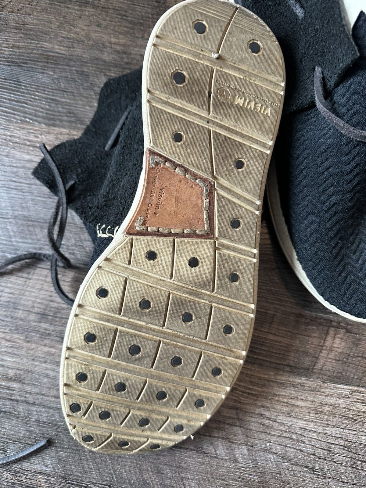 Visvim Visvim Huron Mesh Moc Folk 10.5 Black Size US 10.5 / EU 43-44 - 10 Thumbnail
