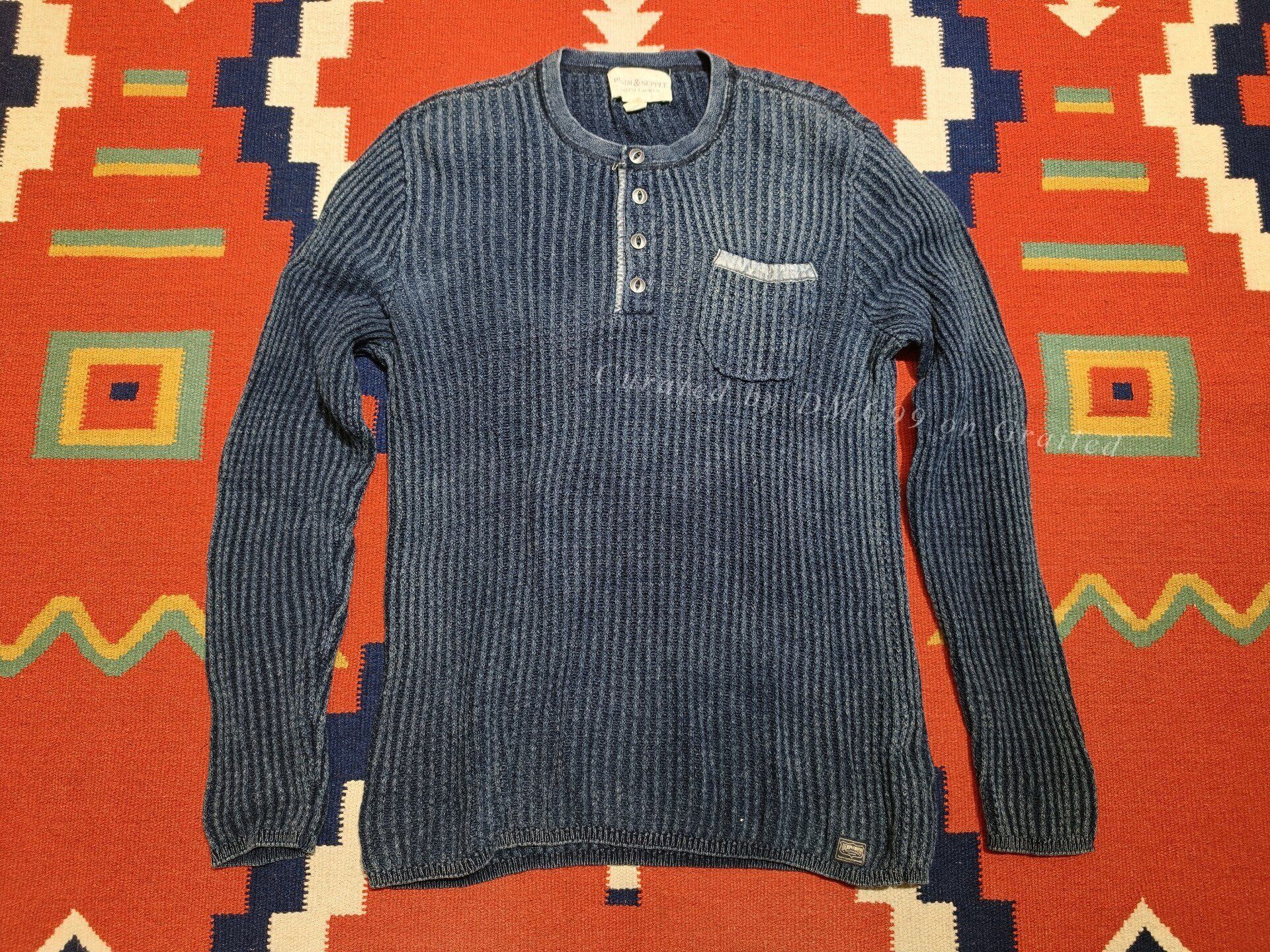 RRL BLACK INDIGO STENCIL BOATNECK KNIT 【公式通販】