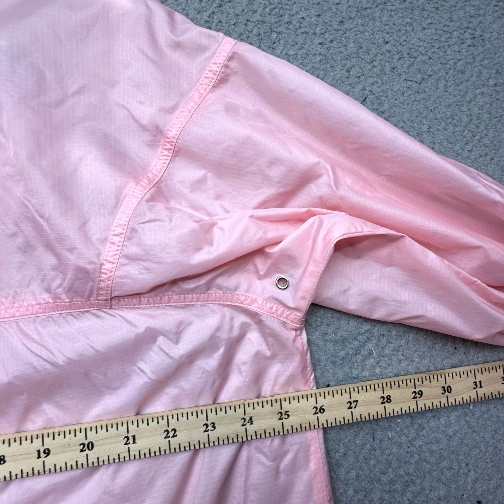 Vintage LL Bean Pink Ripstop Hooded Windbreaker Jacket Womens Large Full Zip 0NX13 Size L / US 10 / IT 46 - 5 Thumbnail