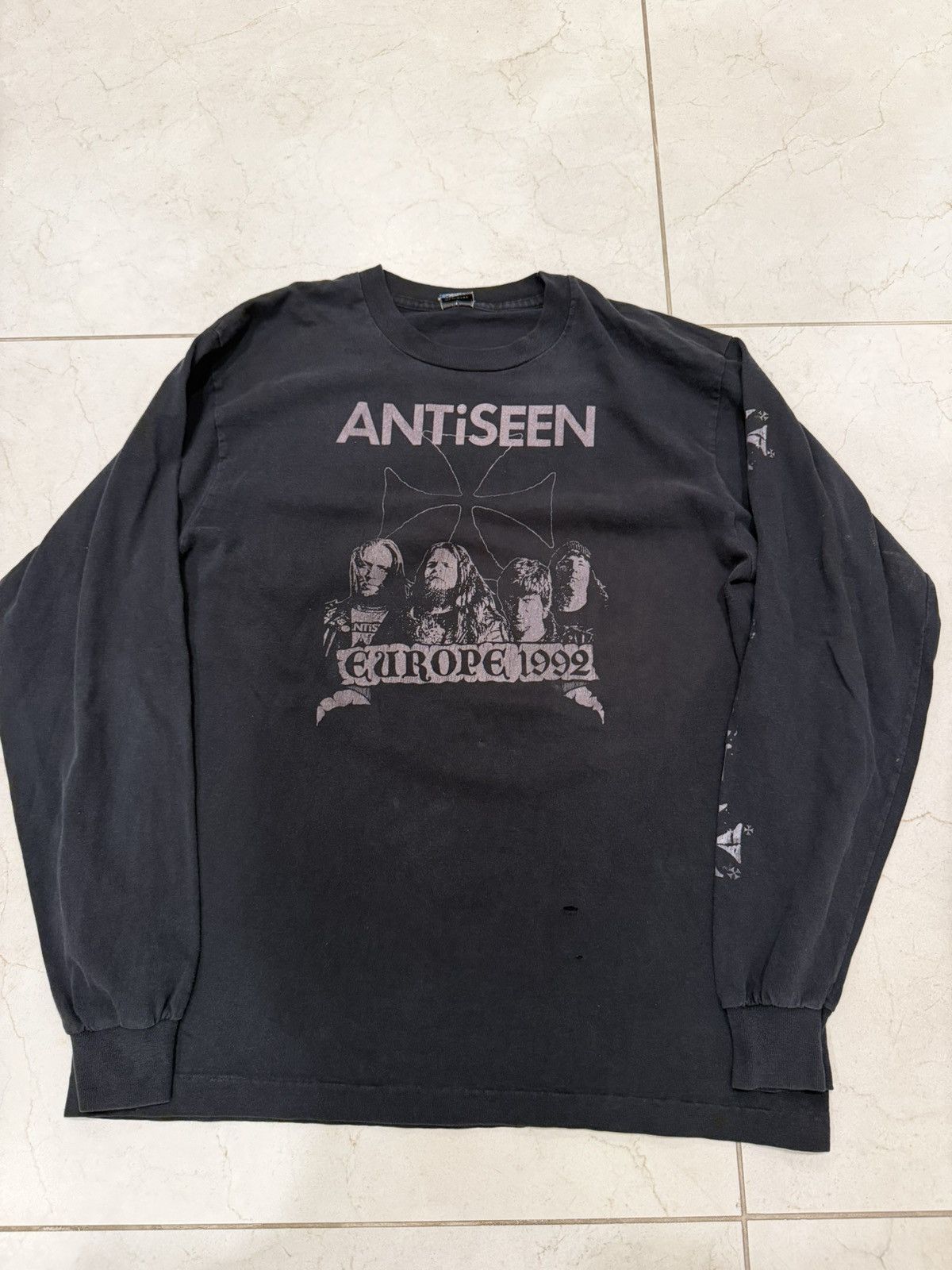 Vintage INSANE Antiseen 1992 Europe Tour Tee Size US XL / EU 56 / 4 - 3 Thumbnail