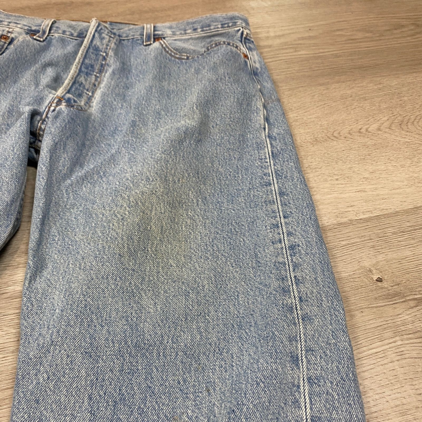 Levi's × Vintage Vintage Levi's 501 Straight Leg Jeans Made in USA Mens 36x27 Size US 36 / EU 52 - 11 Thumbnail