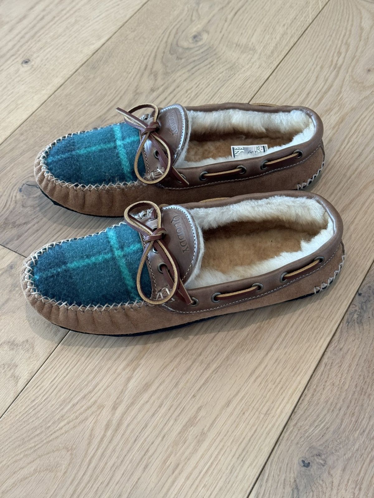 Quoddy Quoddy Fireside Slippers - Green Plaid Size US 8 / IT 38 - 9 Thumbnail