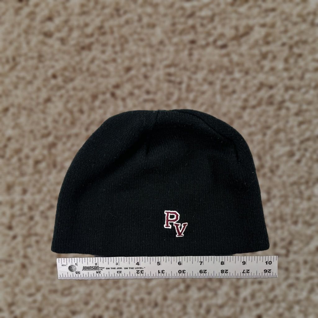 Port & Company Port & Company Beanie Hat Adult One Size Black Solid Logo School Pequea Valley High School Size ONE SIZE - 1 Thumbnail