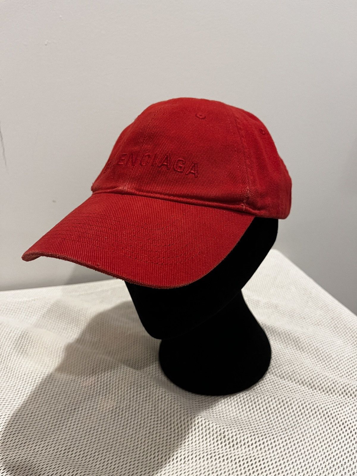 Balenciaga Balenciaga Red Front Logo Hat (unisex) Size ONE SIZE - 4 Thumbnail