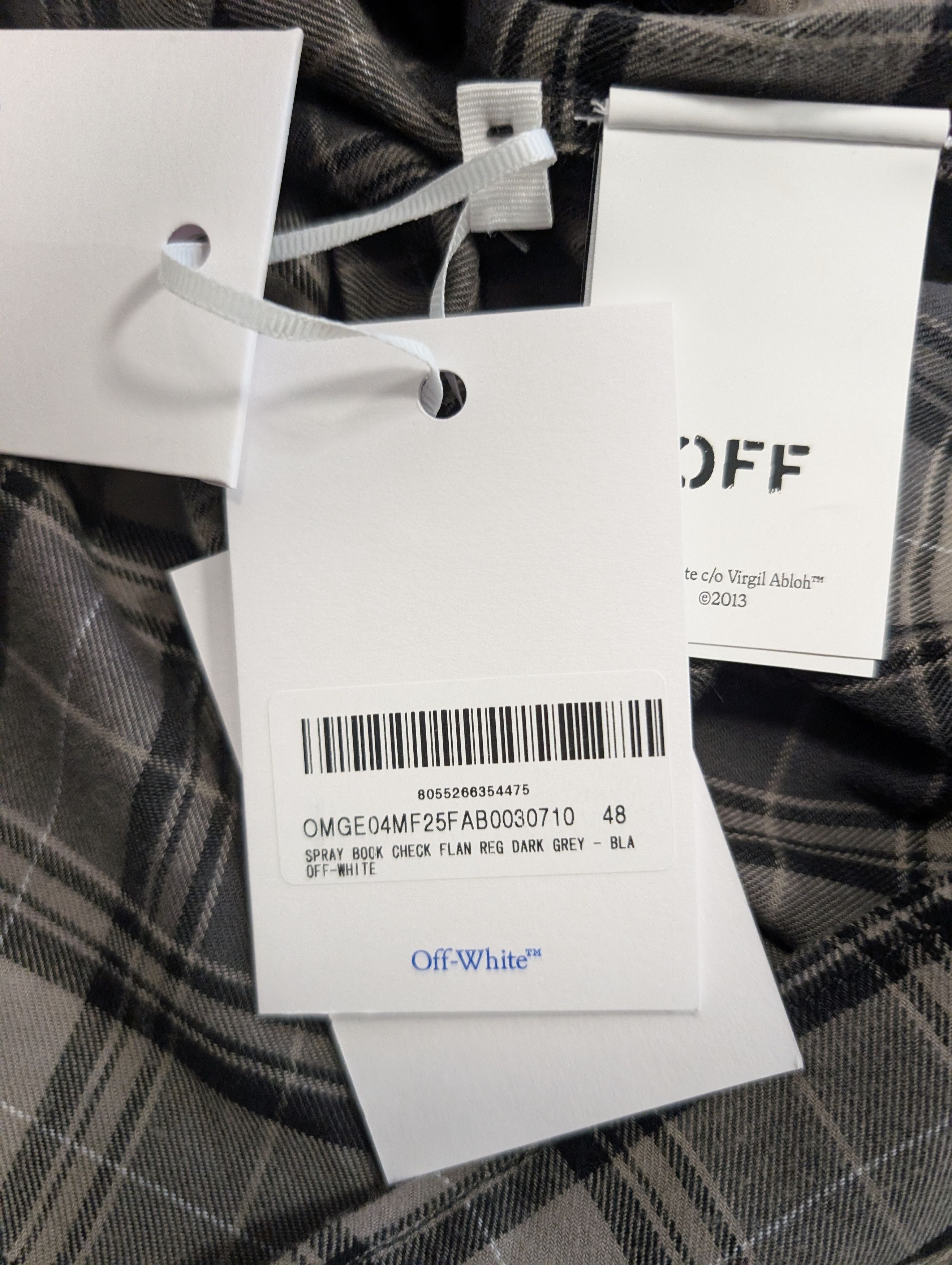 Off-White Off-white check flannel shirt Size US M / EU 48-50 / 2 - 9 Thumbnail