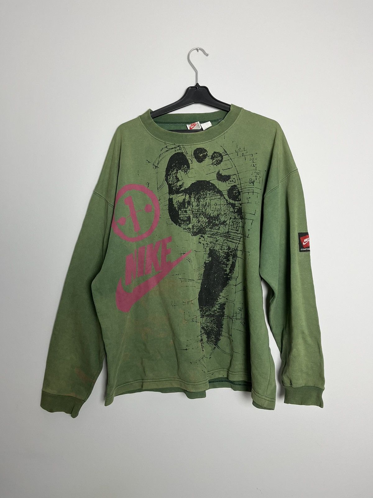 Vintage VINTAGE 90S NIKE CREWNECK RARE Y2K SWOOSH Size US L / EU 52-54 / 3 - 2 Thumbnail
