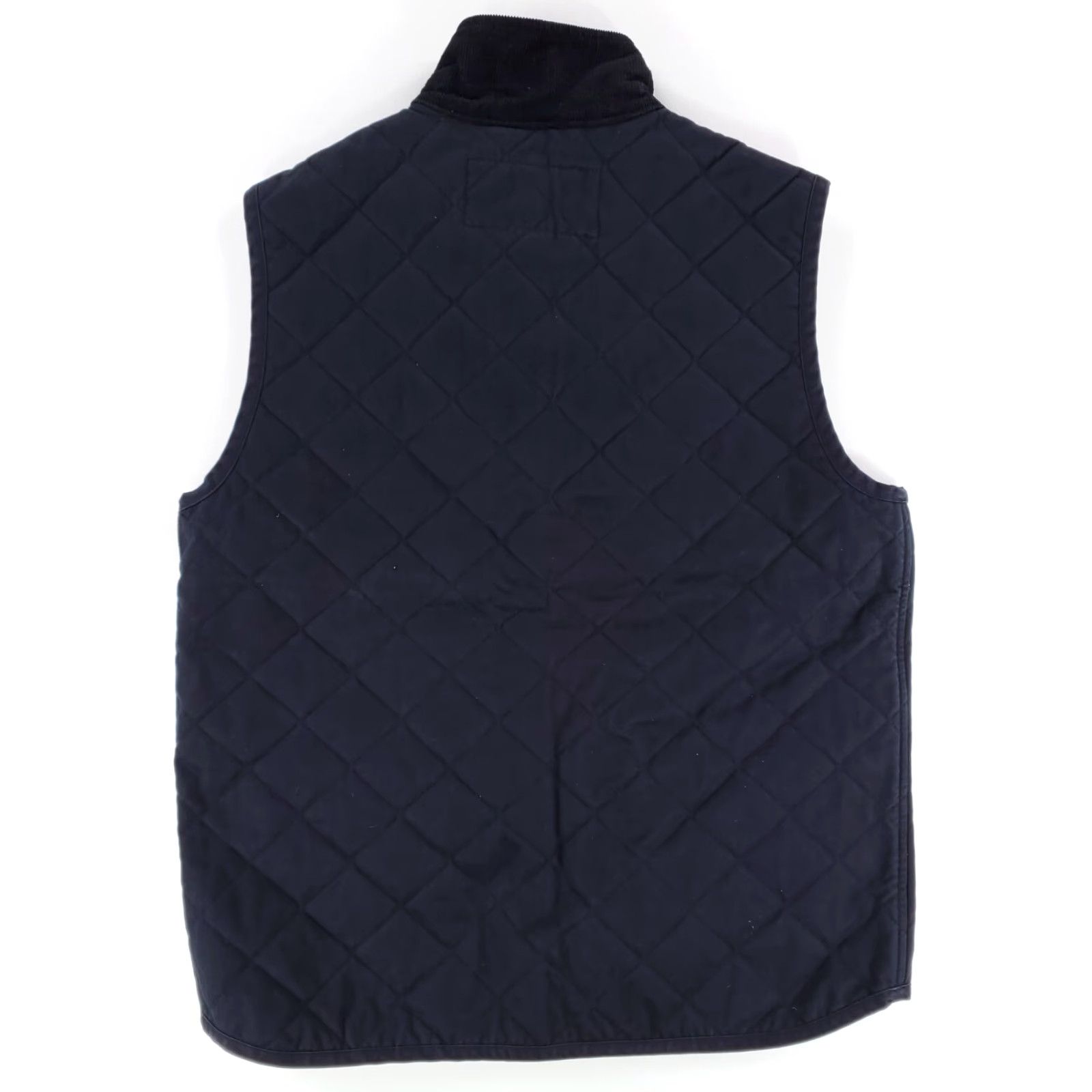 Banana Republic Banana Republic Quilted Full Zip Vest Jacket Corduroy Collar Black Mens S Size US S / EU 44-46 / 1 - 3 Thumbnail