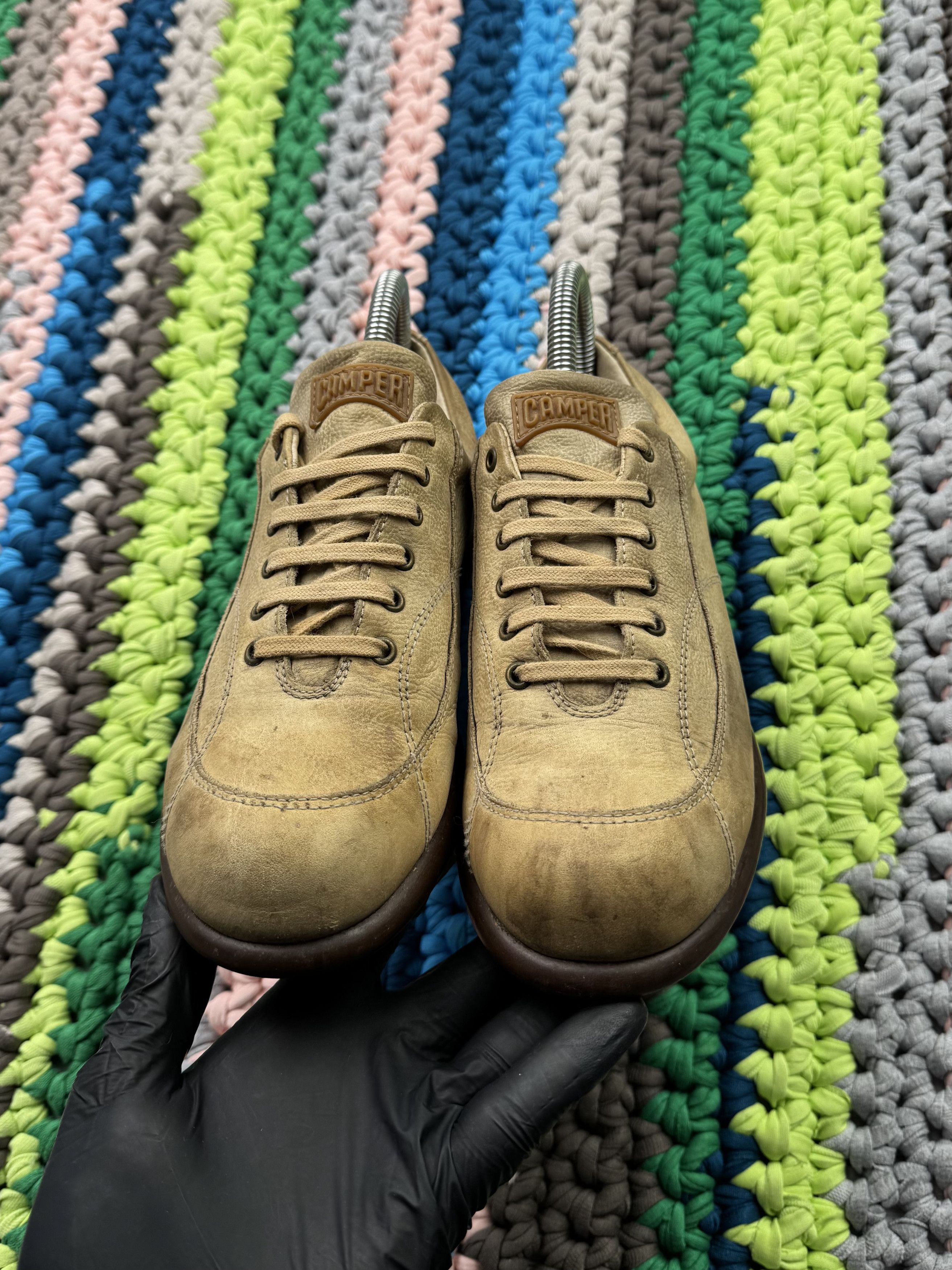 Camper Camper Vintage Leather Faded Shoes (V69)(D10) Size US 7 / IT 37 - 7 Thumbnail