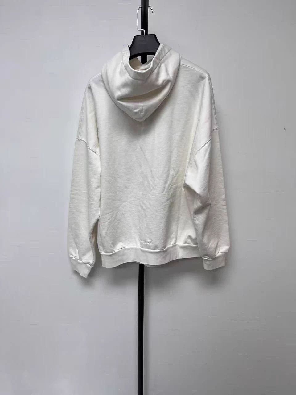 Balenciaga Balenciaga Oversized Logo Print Hoodie Men's White 2 Size US M / EU 48-50 / 2 - 2 Thumbnail