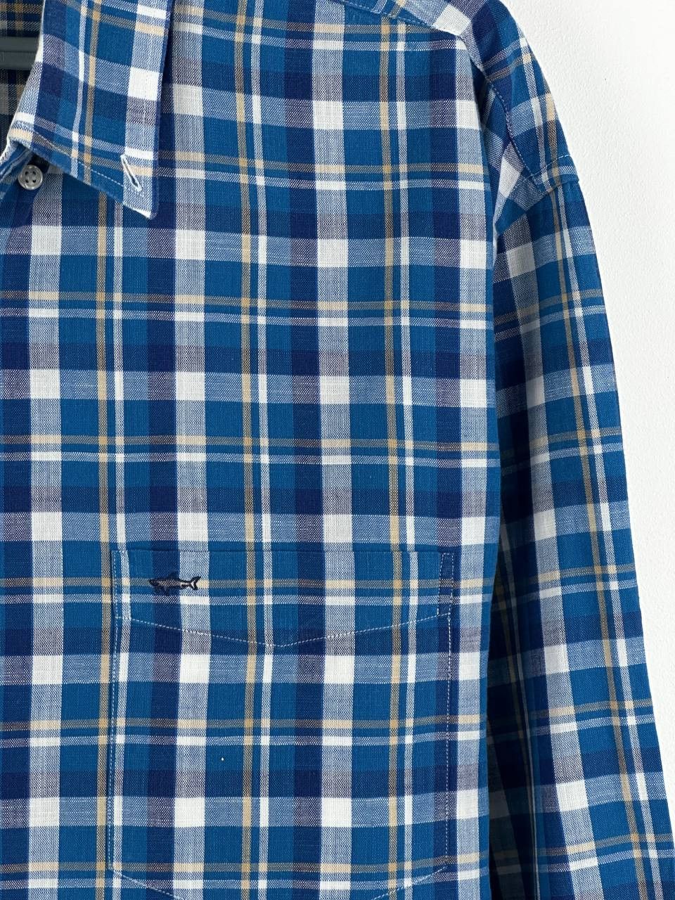 Designer × Paul & Shark Paul Shark Luxury Check Blue Shirt Size XXL Size US XXL / EU 58 / 5 - 6 Thumbnail