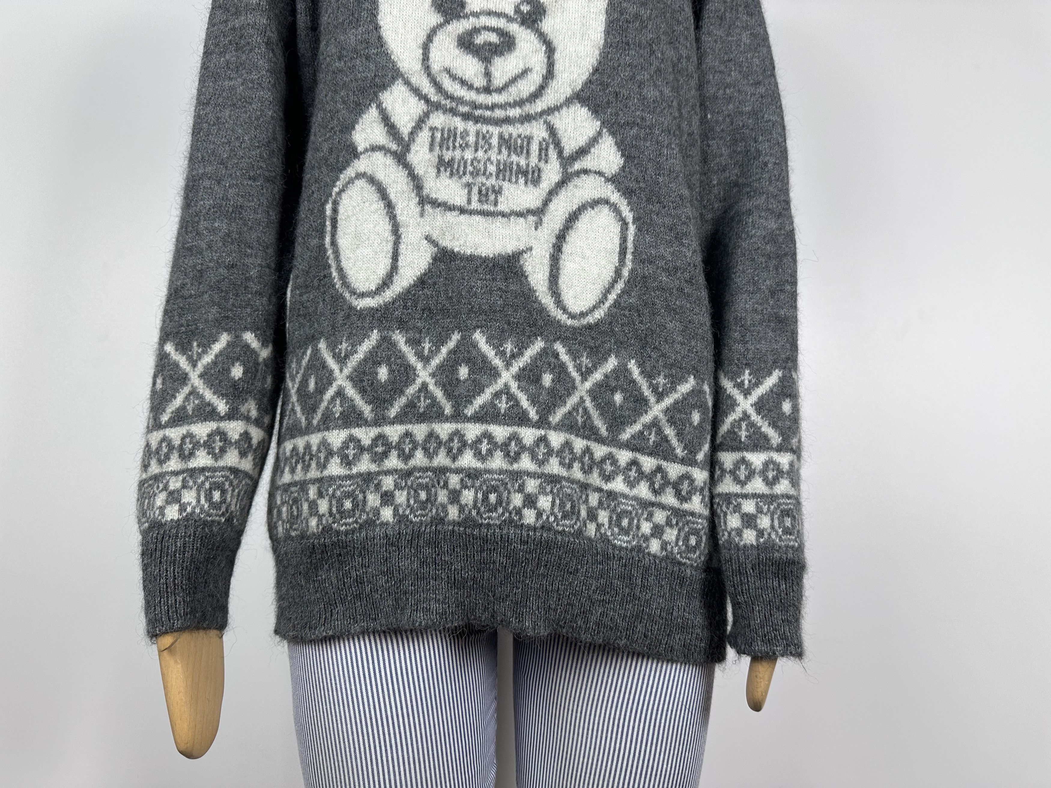 Grailed × Moschino Moschino Teddy Bear Sweater Dress Gray Alpaca Womens XXS XS Size XXS / US 00 / IT 34 - 5 Thumbnail