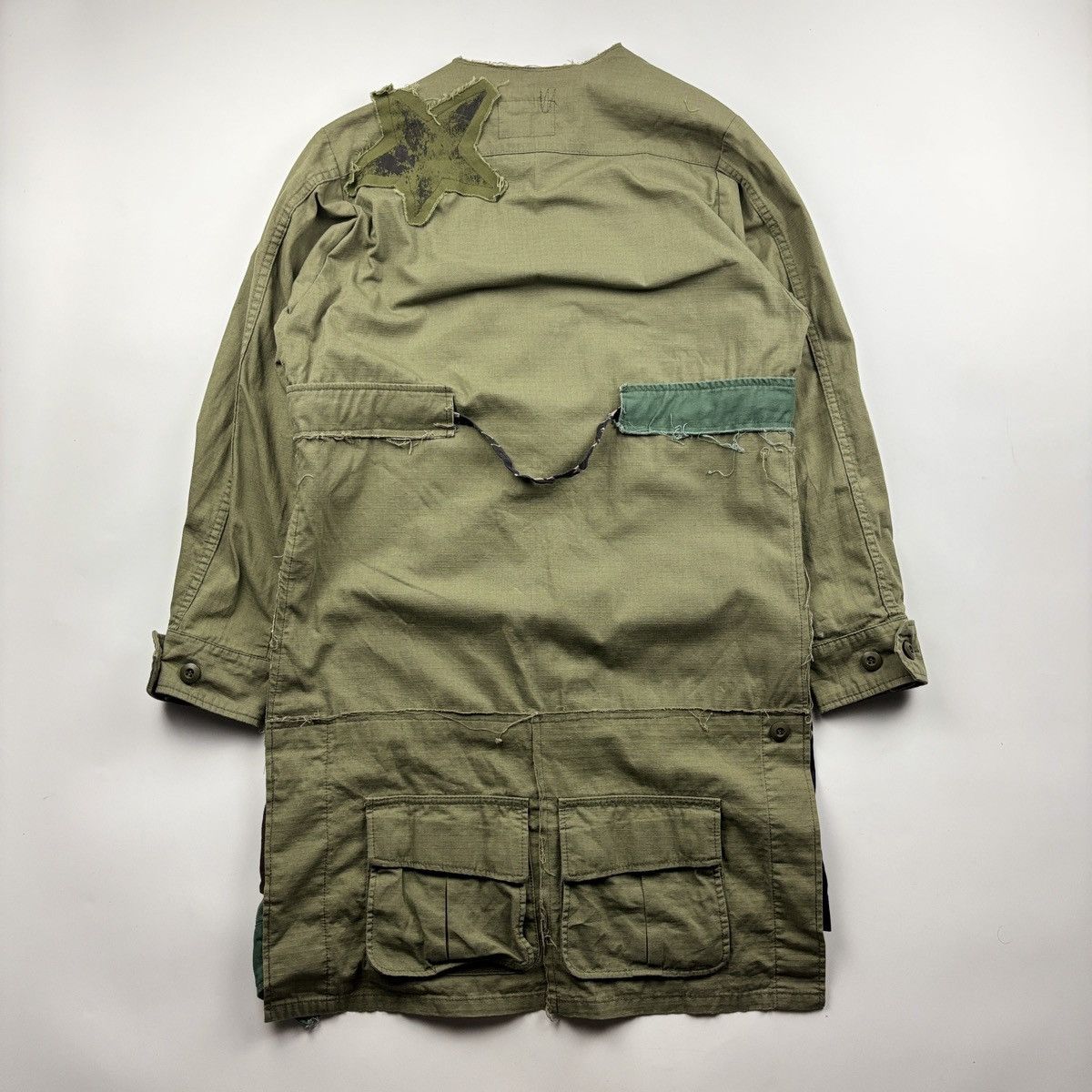Japanese Brand YMCL KY MFG. Reworked Tropical Combat Coat Size US S / EU 44-46 / 1 - 5 Thumbnail