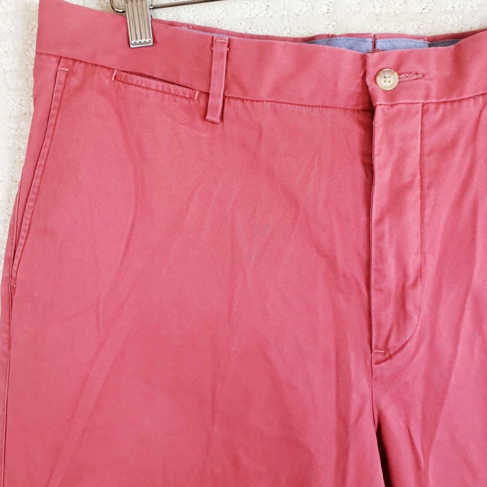 Polo Ralph Lauren VINTAGE Polo Ralph Lauren Pants Cat: Chino Men 36x32 Nantucket Red Pima Cotton Twill Classic Fit Size US M / EU 48-50 / 2 - 4 Thumbnail