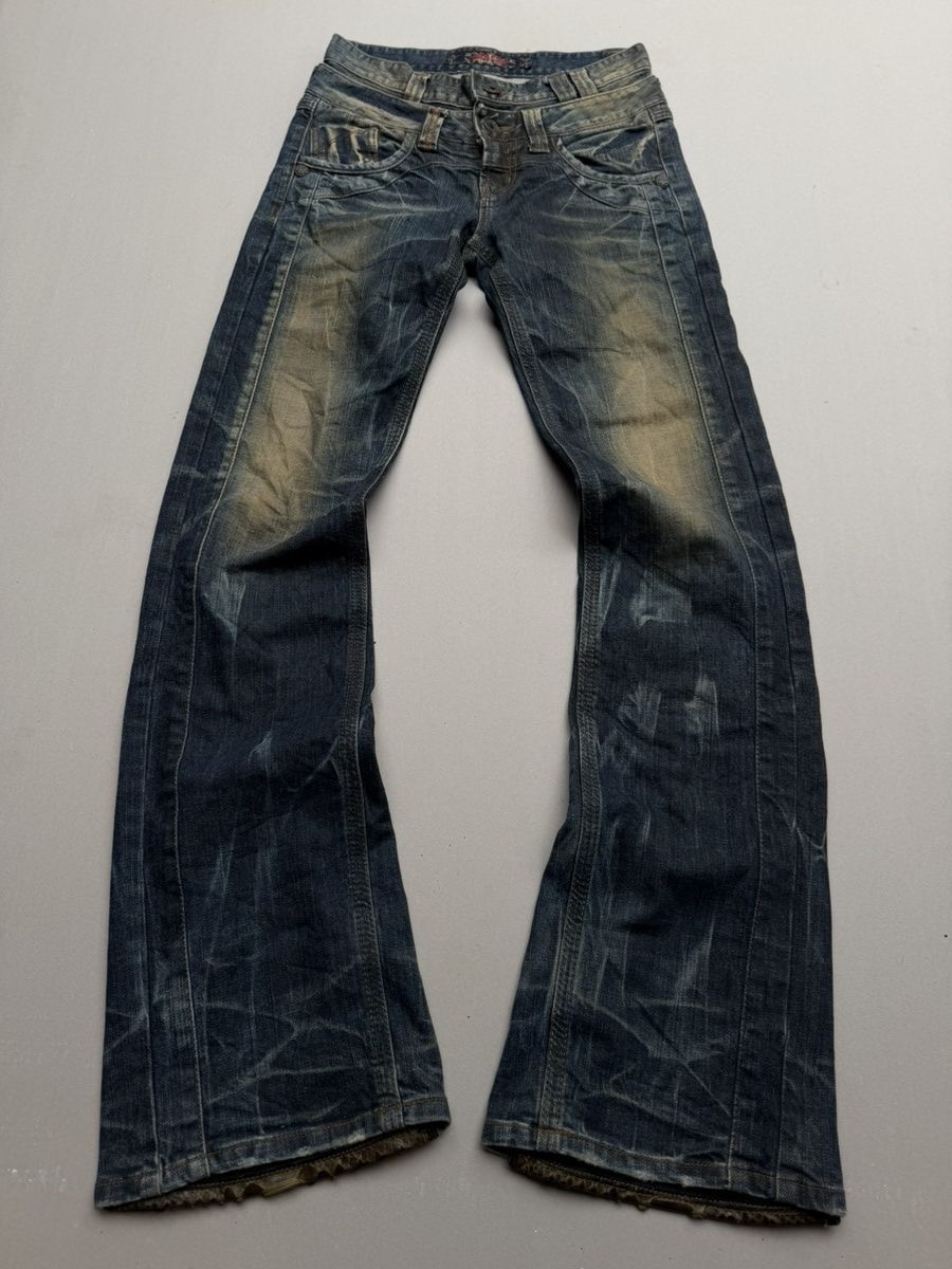 Japanese Brand Jbaffwe lace up flare jeans Size US 26 / EU 42 - 1 Thumbnail