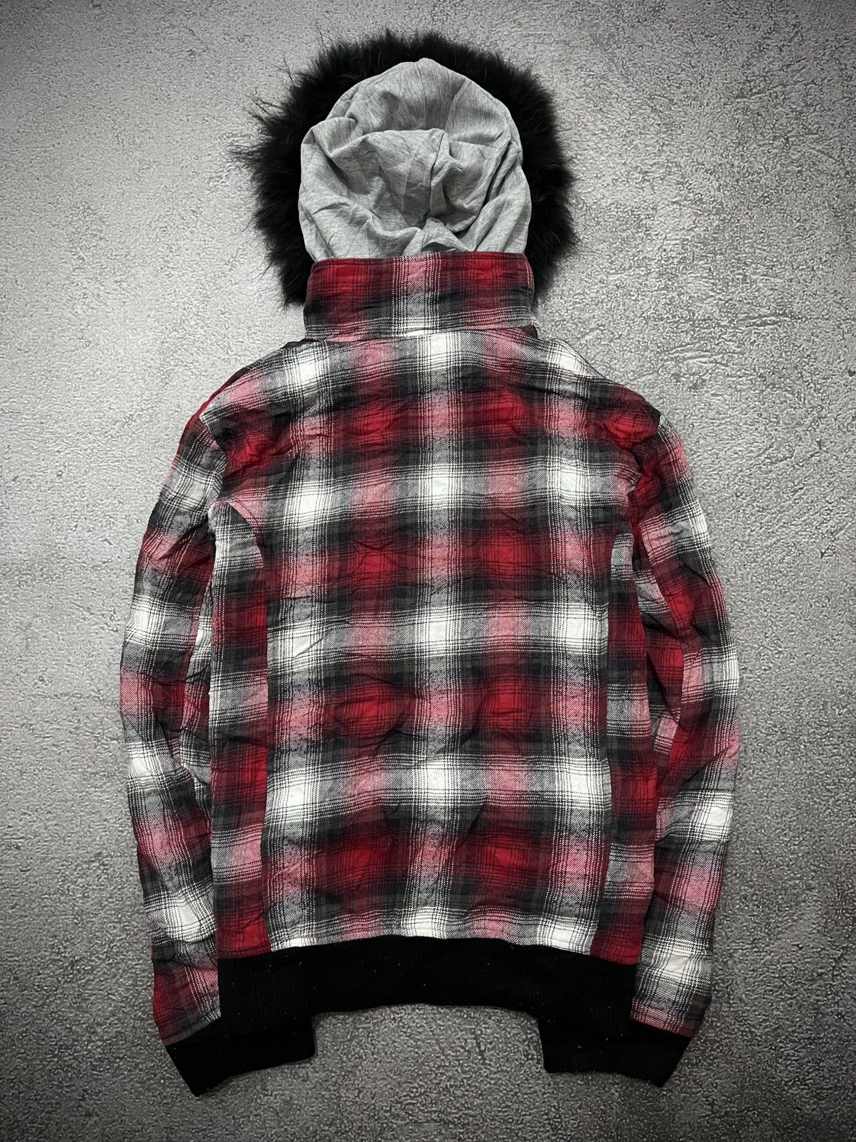 In The Attic 2000s Rare In The Attic Zip Fur Hood Jacket Size US M / EU 48-50 / 2 - 6 Thumbnail