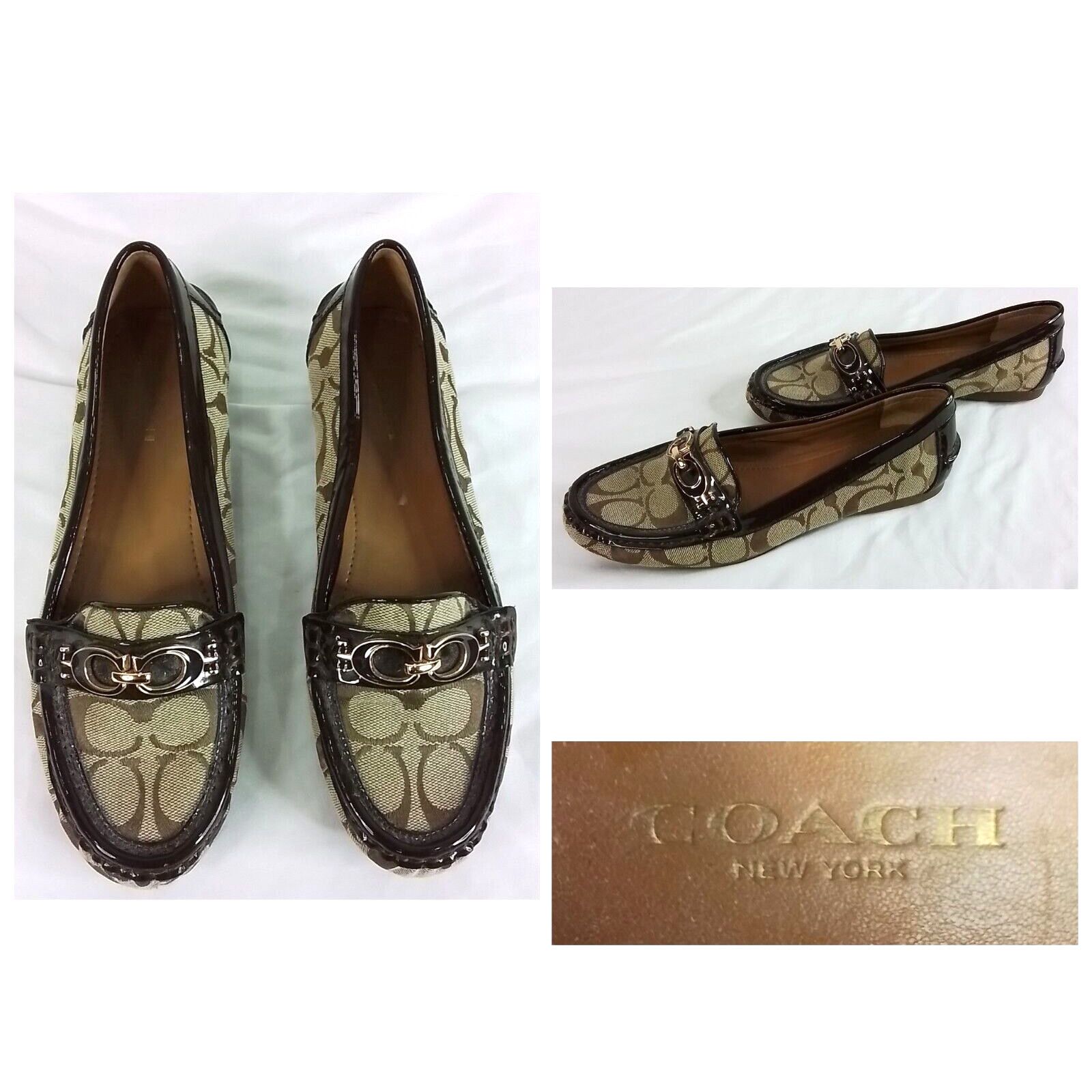 Coach Coach Loafers Women's Size 6.5 B Fortunata Signature Brown Size US 6.5 / IT 36.5 - 1 Thumbnail
