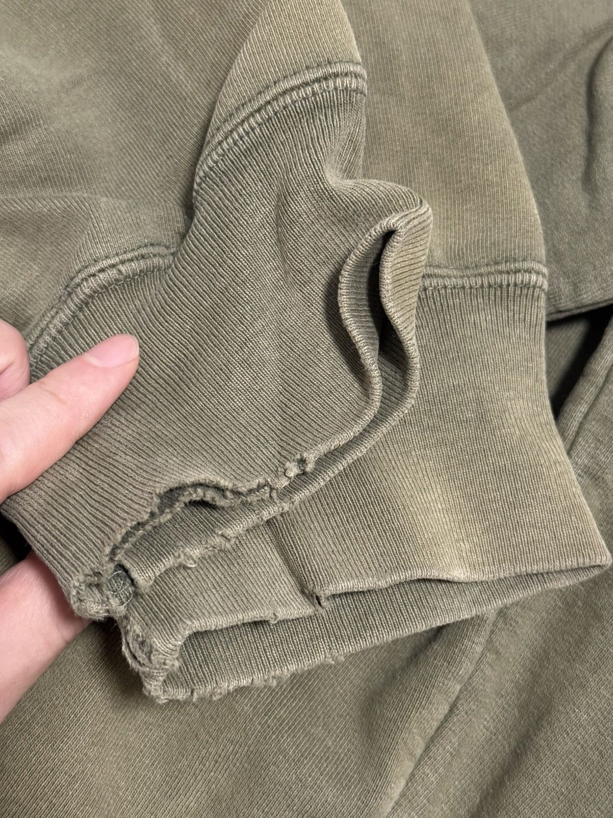 Supreme × Yohji Yamamoto Supreme Yohji Yamamoto crewneck Olive Size US XL / EU 56 / 4 - 5 Thumbnail