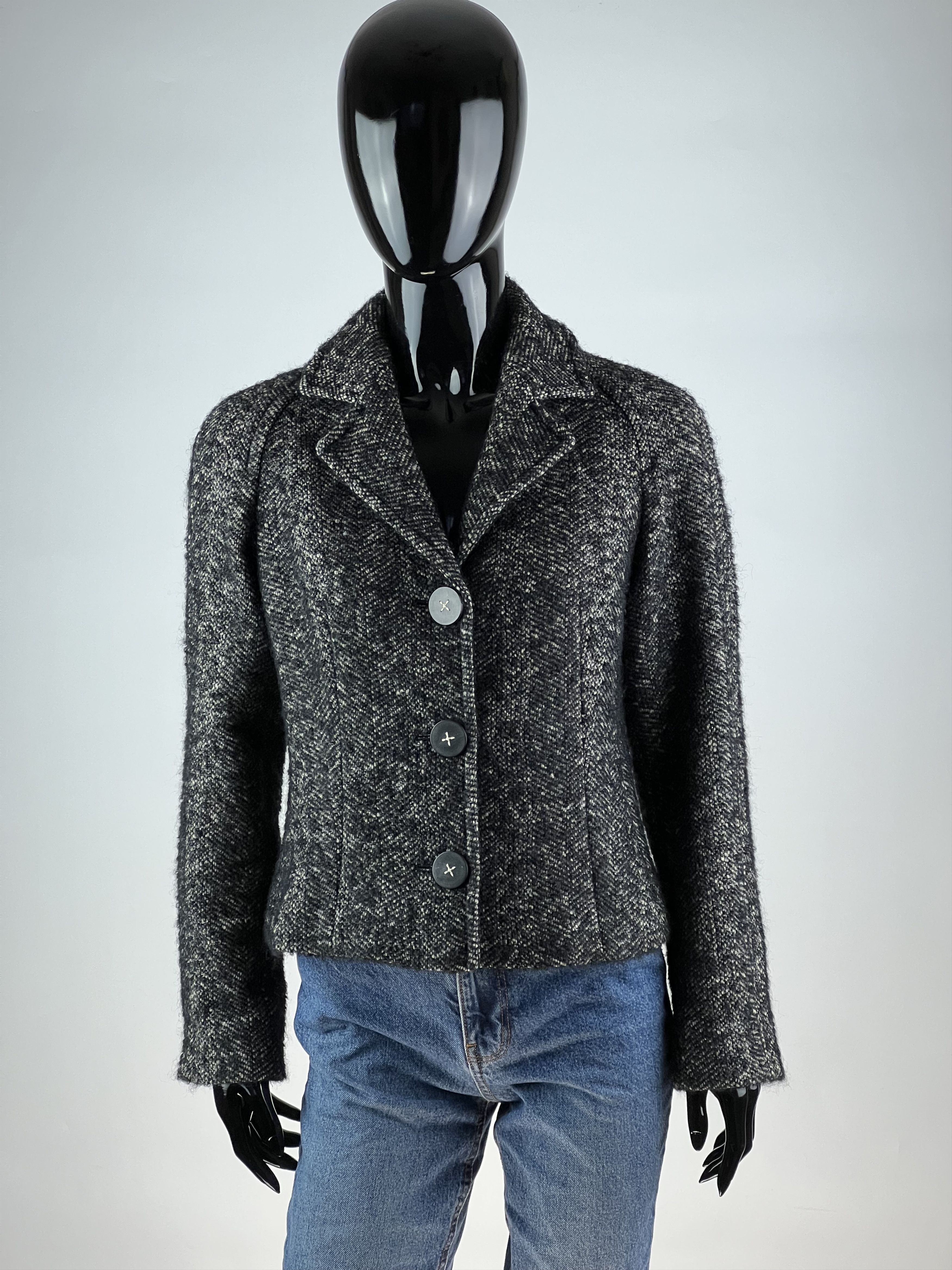 Max Mara Max Mara Wool Mohair Silk Blazer Size IT40 US6 GB8 F38 Size S / US 4 / IT 40 - 1 Thumbnail