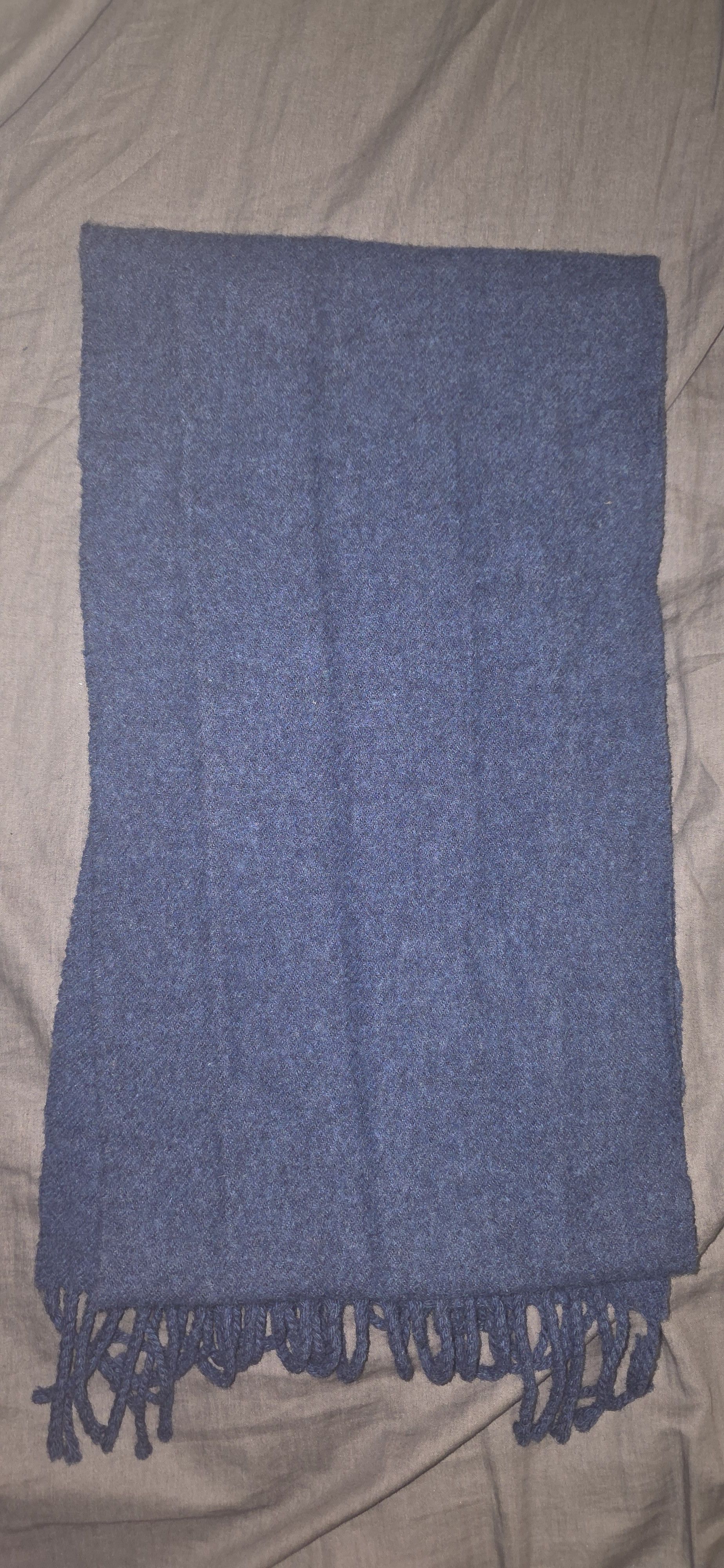 Made in Scotland Johnston of Elgin Navy Scarf