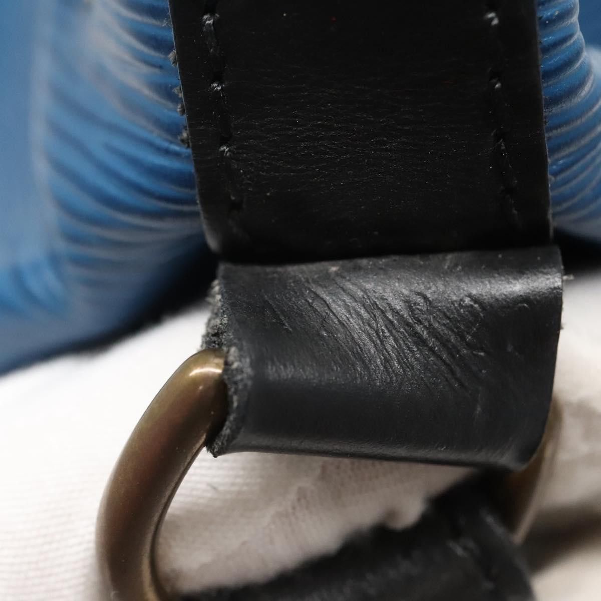 Louis Vuitton LOUIS VUITTON Epi Petit Noe Shoulder Bag Bicolor Black Blue Size ONE SIZE - 12 Thumbnail