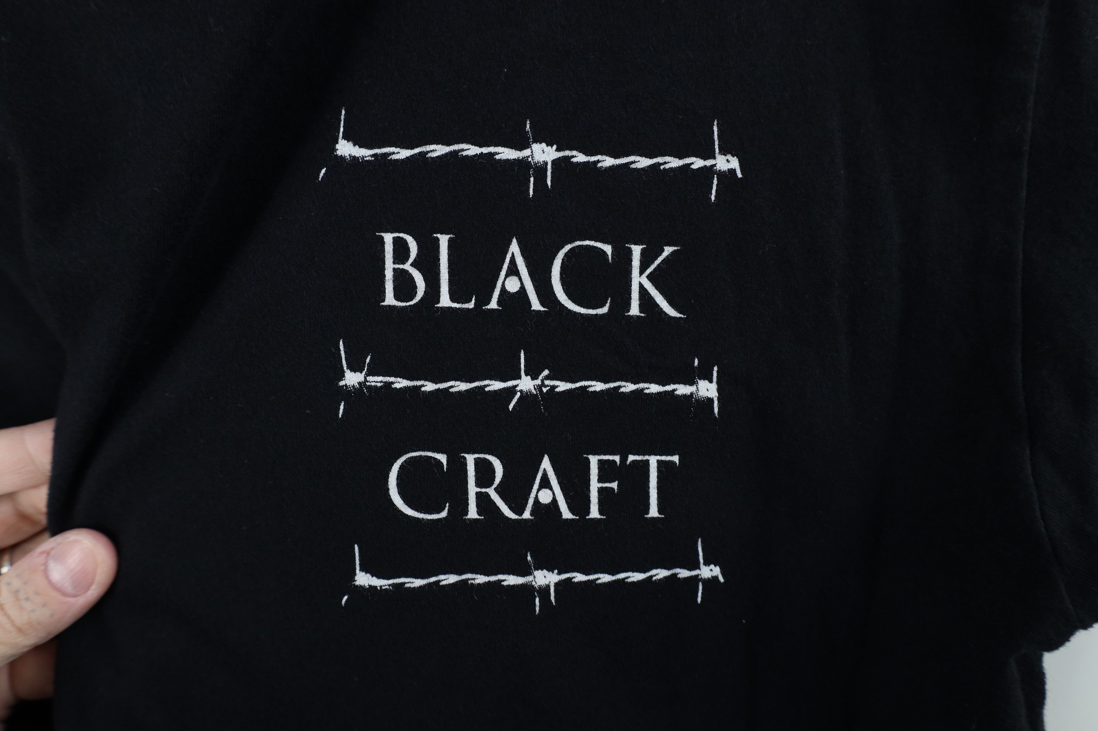 Vintage Y2K Black Craft Streetwear Skull Rose Barbed Wire T-Shirt Size US M / EU 48-50 / 2 - 4 Thumbnail