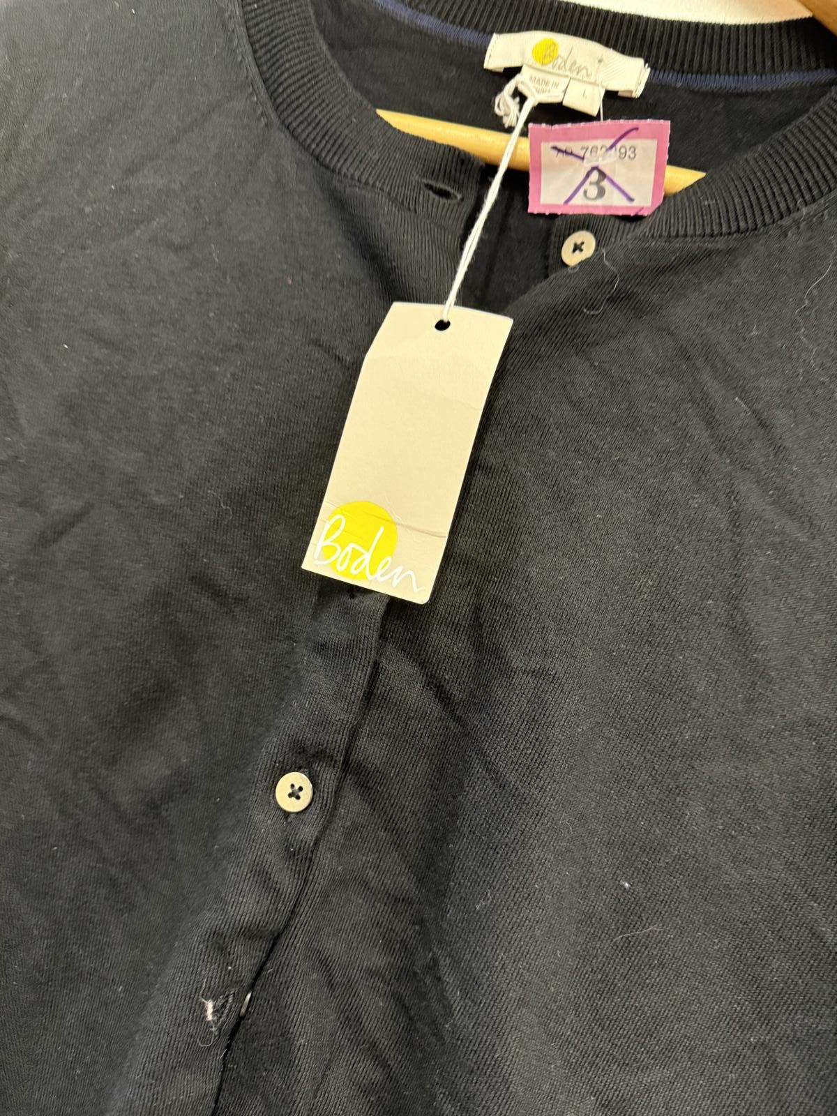 Boden Boden Black Button-Up Cardigan Size L Size US L / EU 52-54 / 3 - 3 Thumbnail