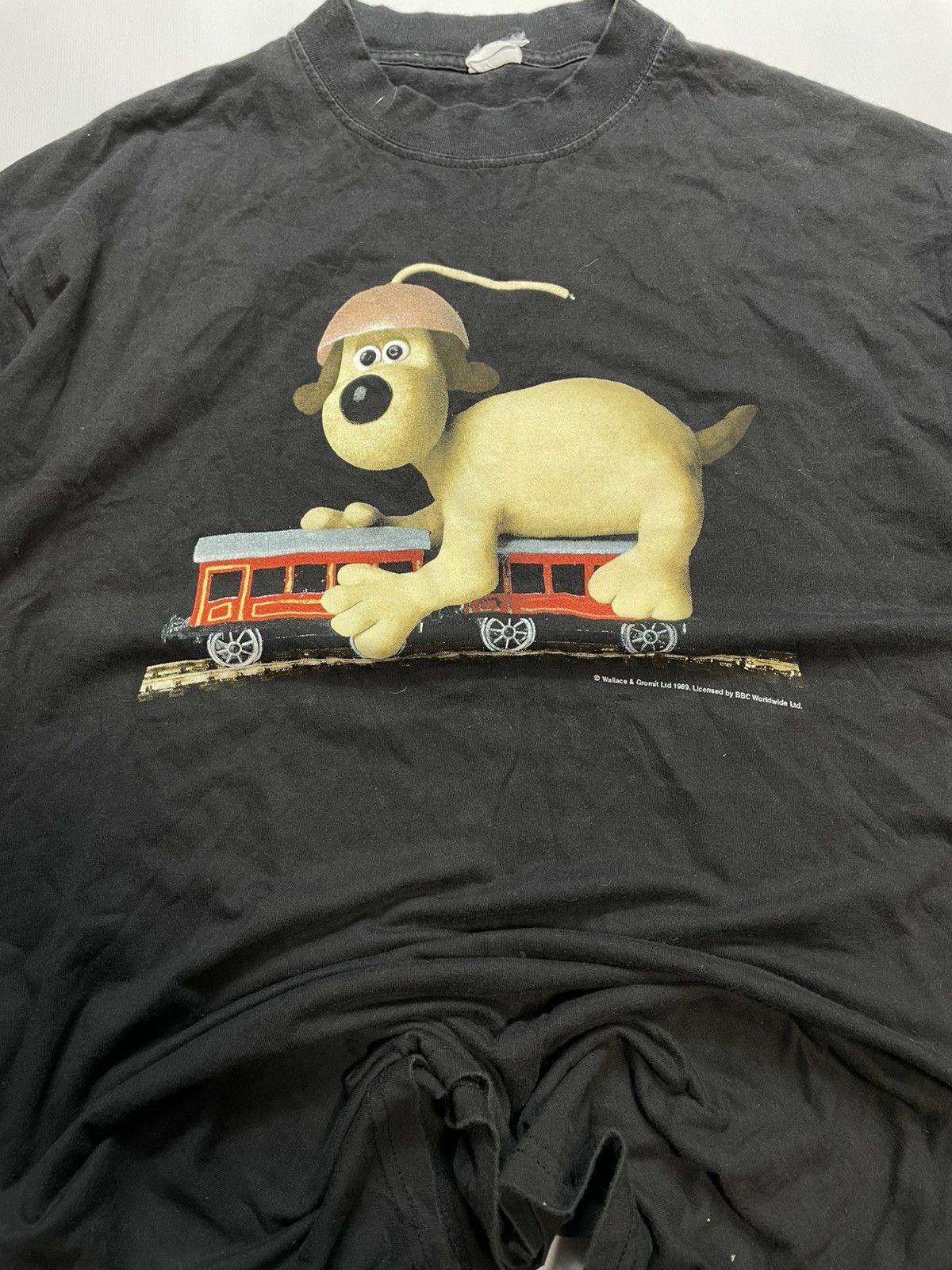 Cartoon Network Vtg 1989 Wallace & Gromit Rare Cartoon Tee Size US L / EU 52-54 / 3 - 2 Thumbnail