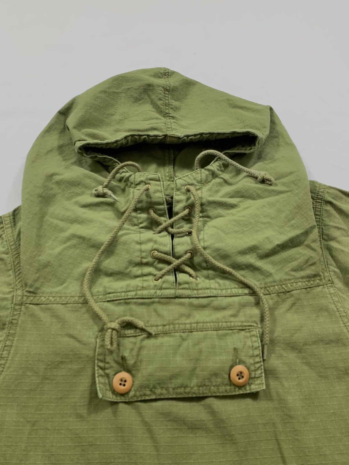 Vintage Vintage Military Rip Stop Poplin Jacket Hoodie Size US L / EU 52-54 / 3 - 4 Thumbnail