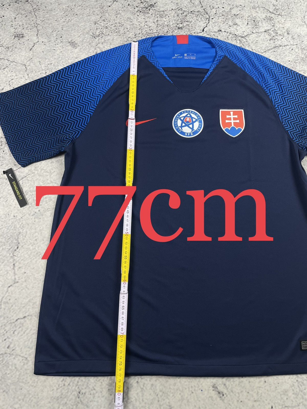 Nike Nike XL 2018 Slovakia Home Jersey Navy Original Football Size US XL / EU 56 / 4 - 6 Thumbnail