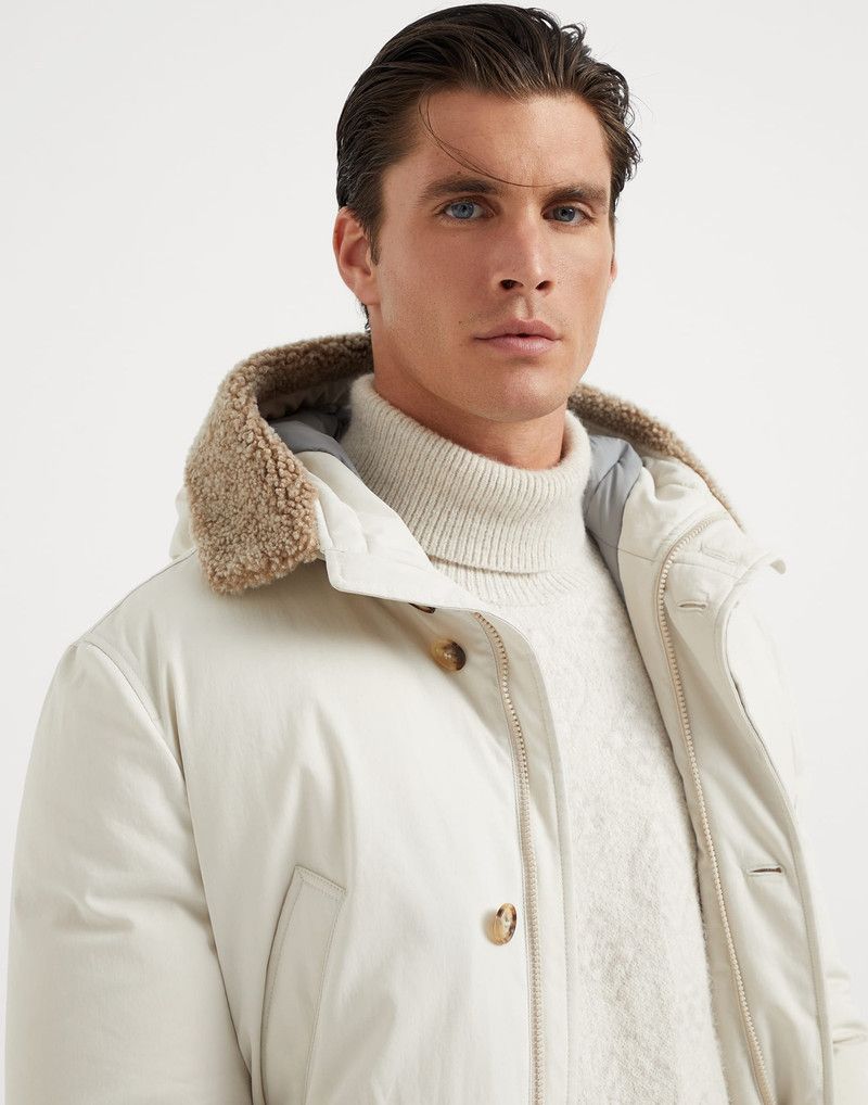 Brunello Cucinelli o1w1db10226 Wr Padded Jacket in White Size US XL / EU 56 / 4 - 4 Thumbnail