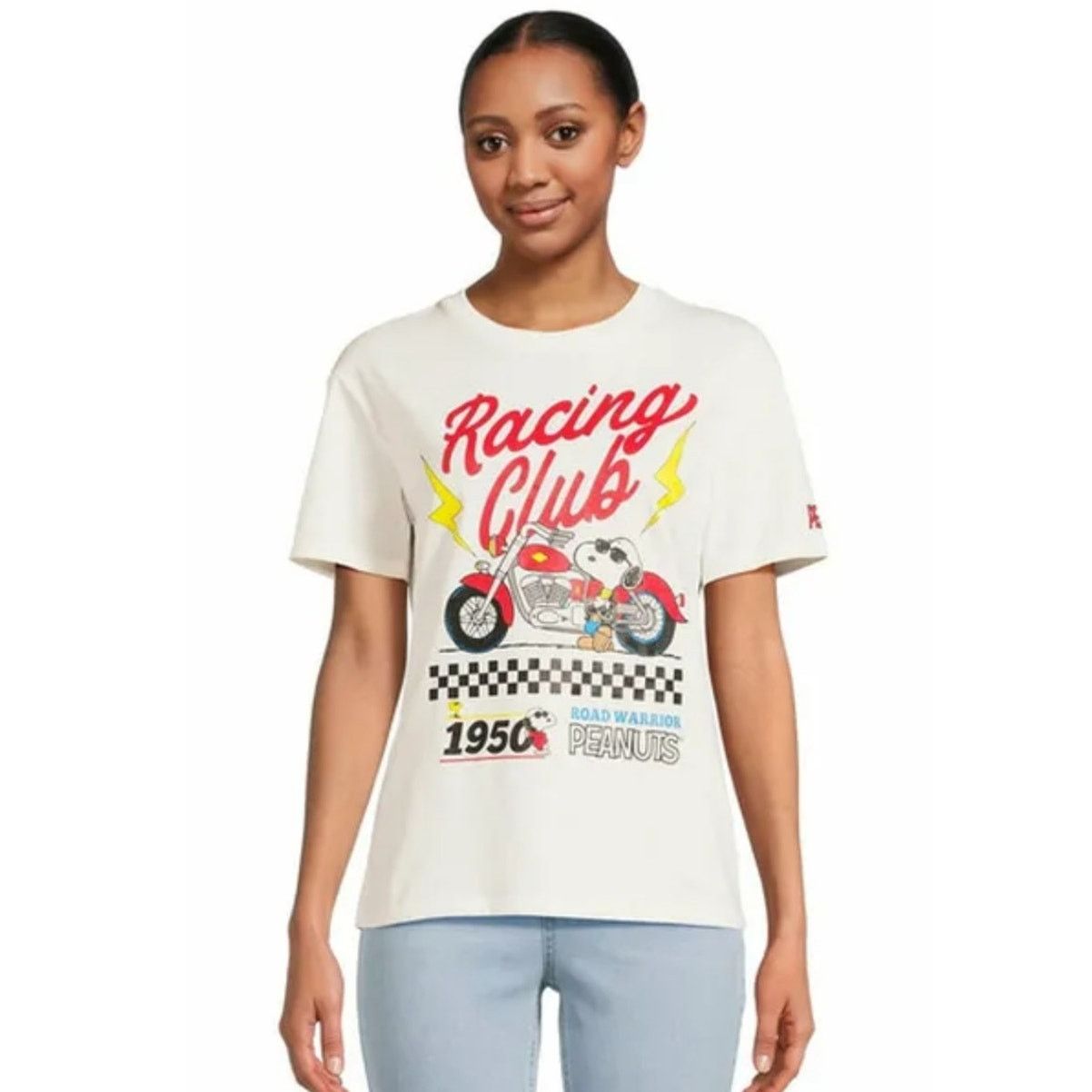 Peanuts Vintage Snoopy Racing T-Shirt - Women's XS - 1950s Theme Size XS / US 0-2 / IT 36-38 - 6 Thumbnail