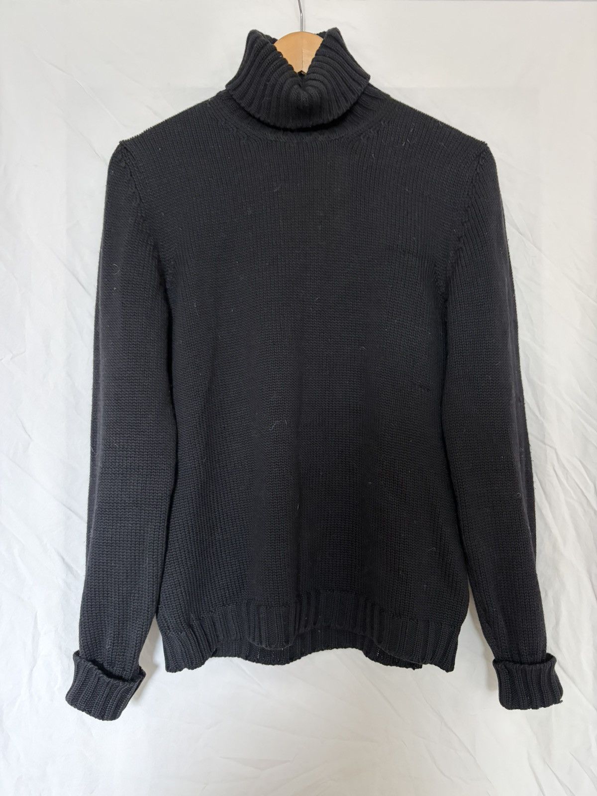 Roberto Collina Roberto Collina Black Turtleneck Size US M / EU 48-50 / 2 - 1 Thumbnail