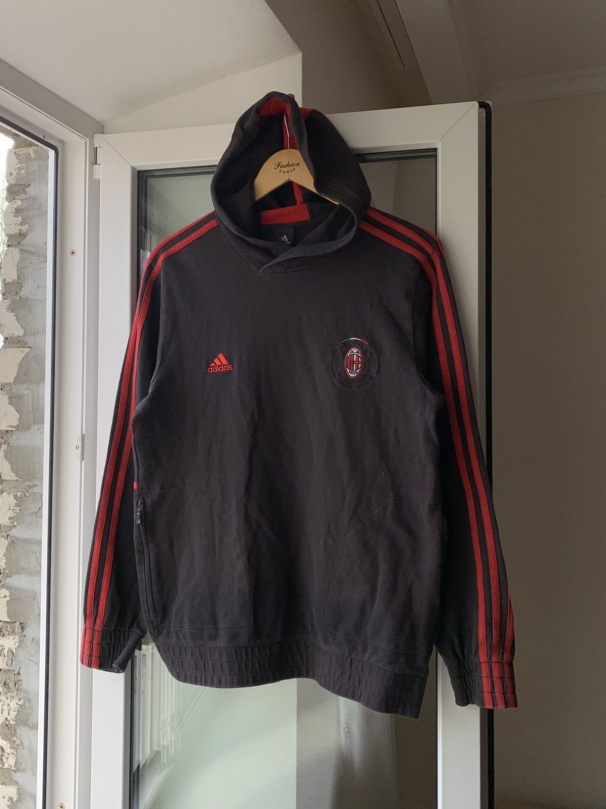 Adidas × Vintage 🔥ADIDAS AC MILAN VINTAGE 00’s BLOKCORE HOODIE TRACK Size US M / EU 48-50 / 2 - 3 Thumbnail