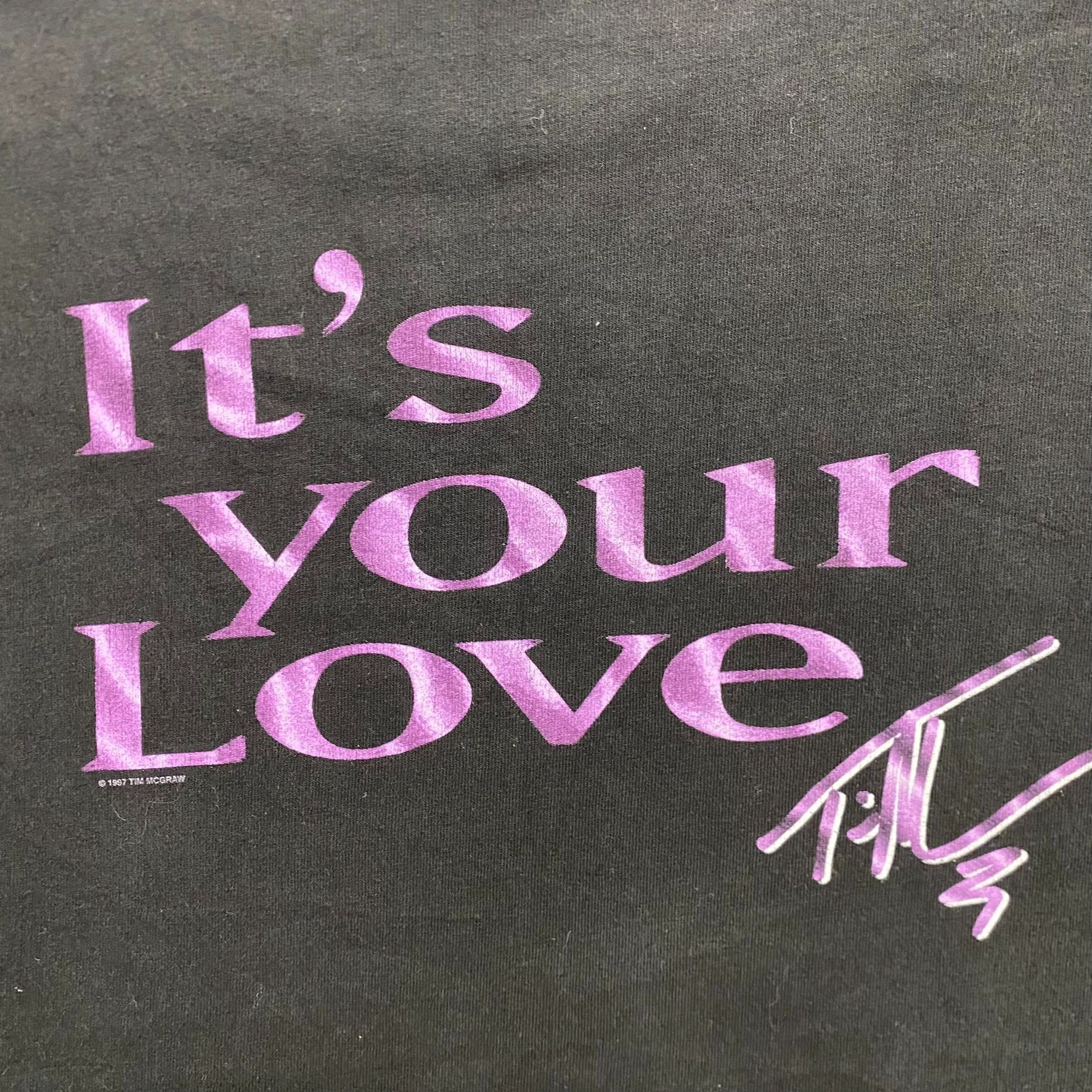 All Sport Vintage 90s Essential Tim McGraw Love Country Band T-Shirt Size US L / EU 52-54 / 3 - 5 Thumbnail